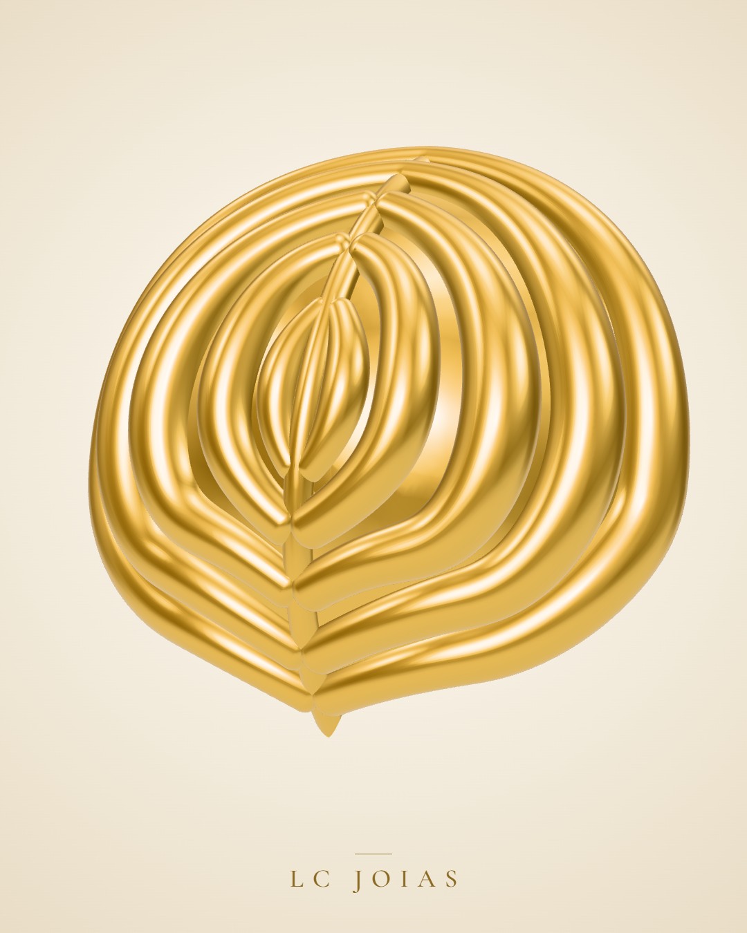 Berloque 1100 ber b em ouro