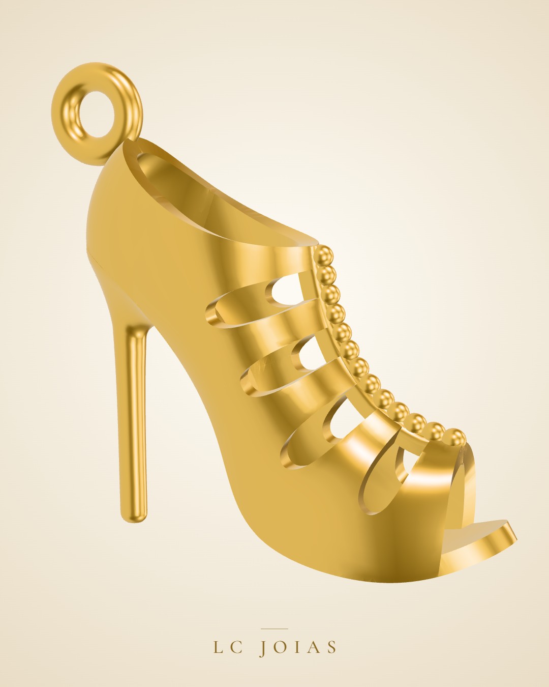 Berloque 863 ber em ouro