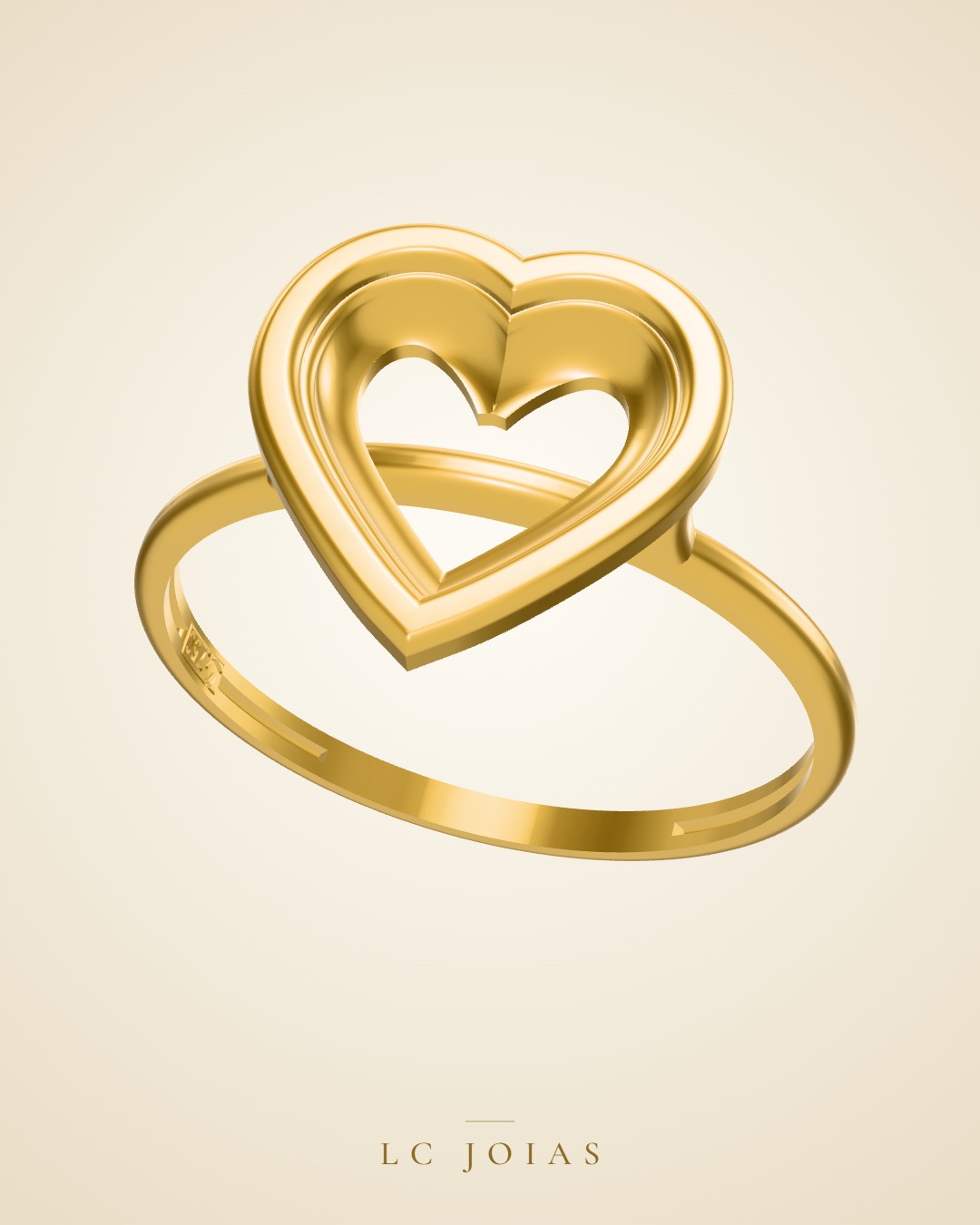 Anel 1555 z an em ouro