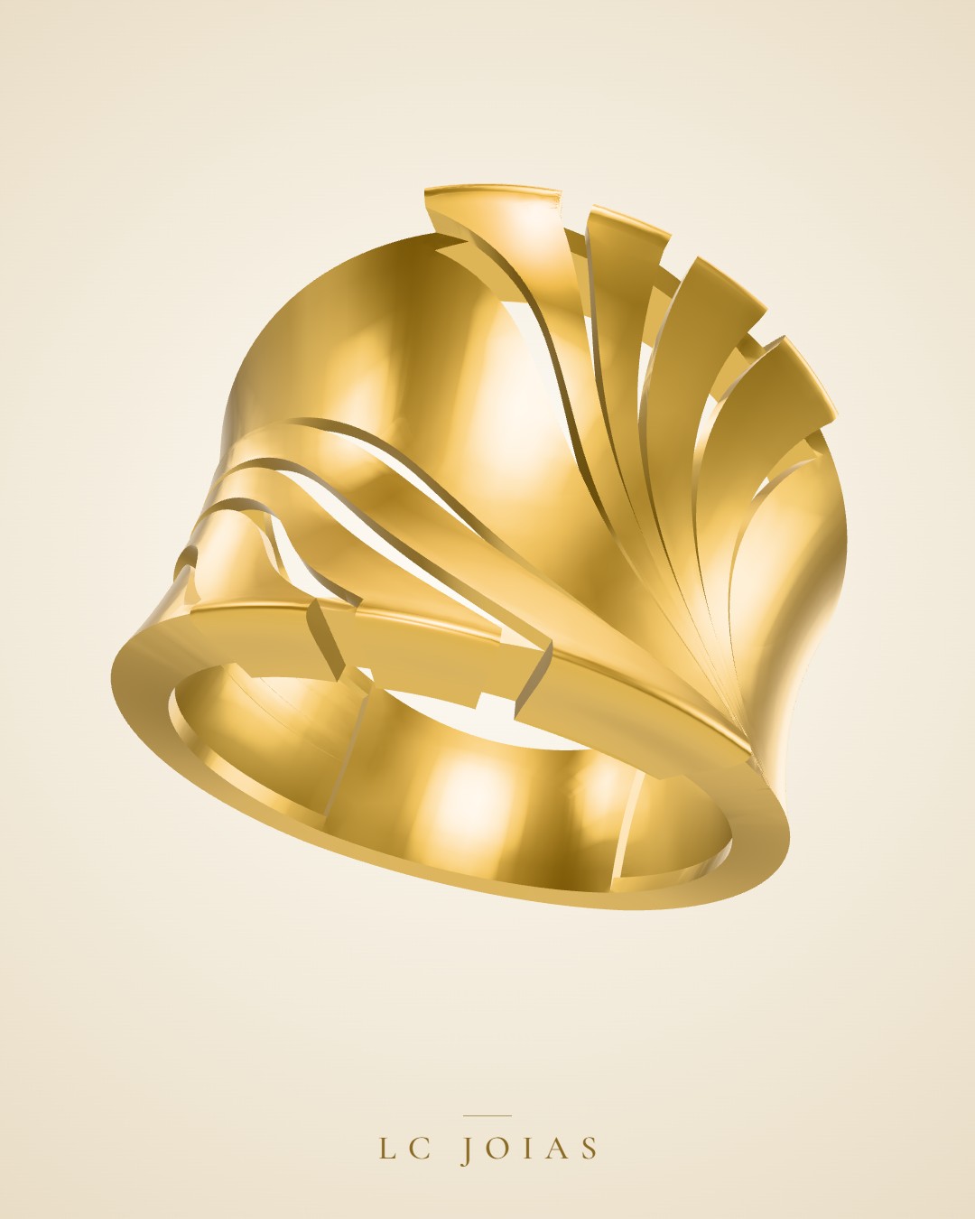 Anel 3532 anel aro em ouro