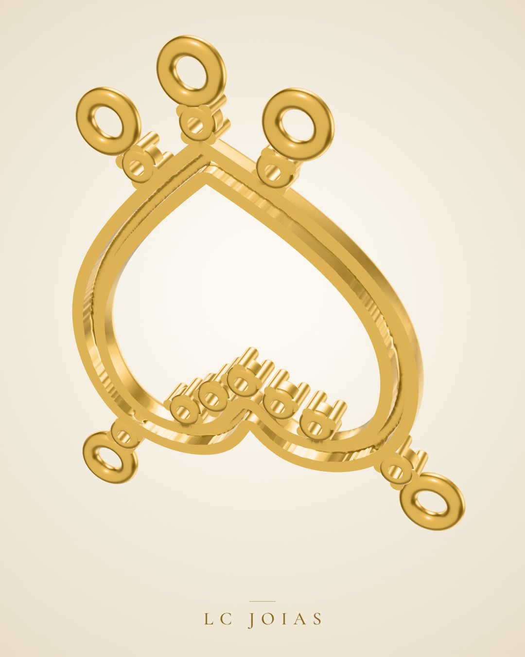 Pingente 7291 pg em ouro