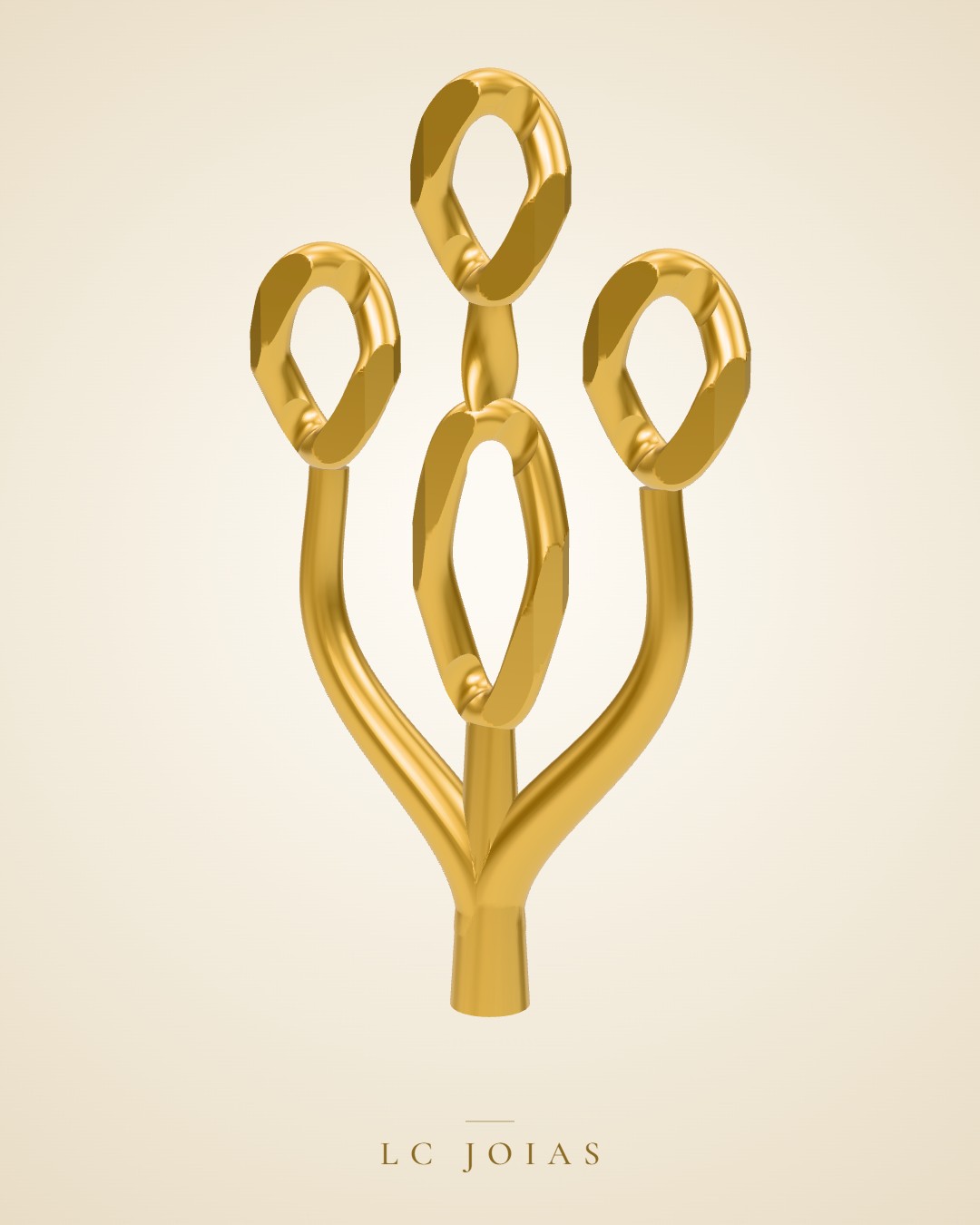 Colar 10 corrente em ouro