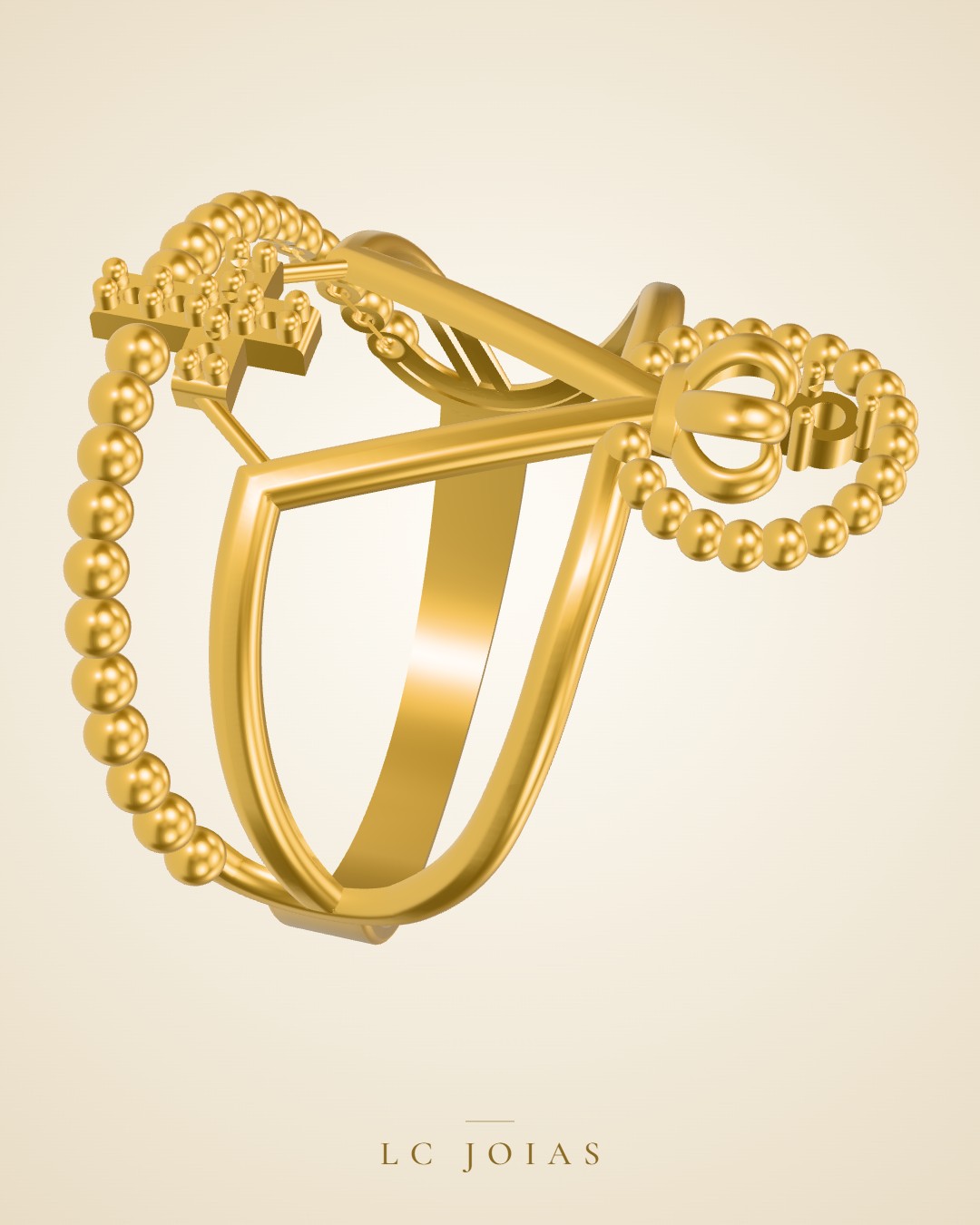 Anel 8707 an em ouro