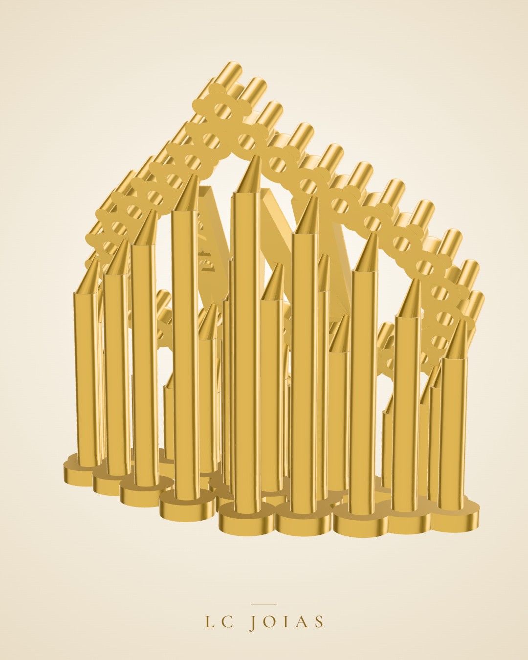 Pingente 433 pg m em ouro