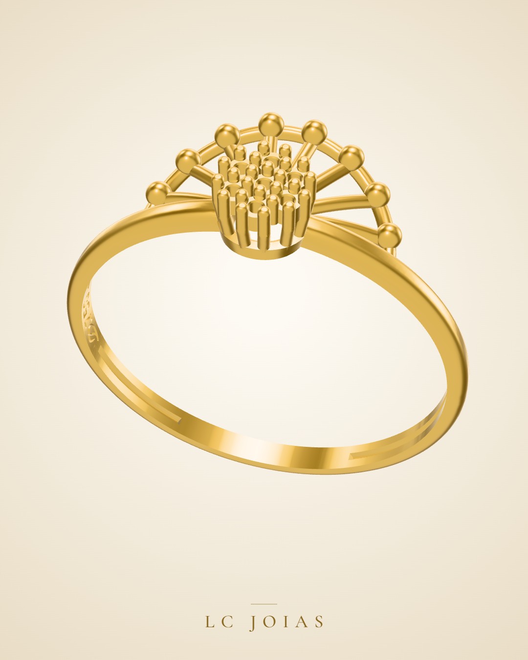 Anel 1825 an em ouro