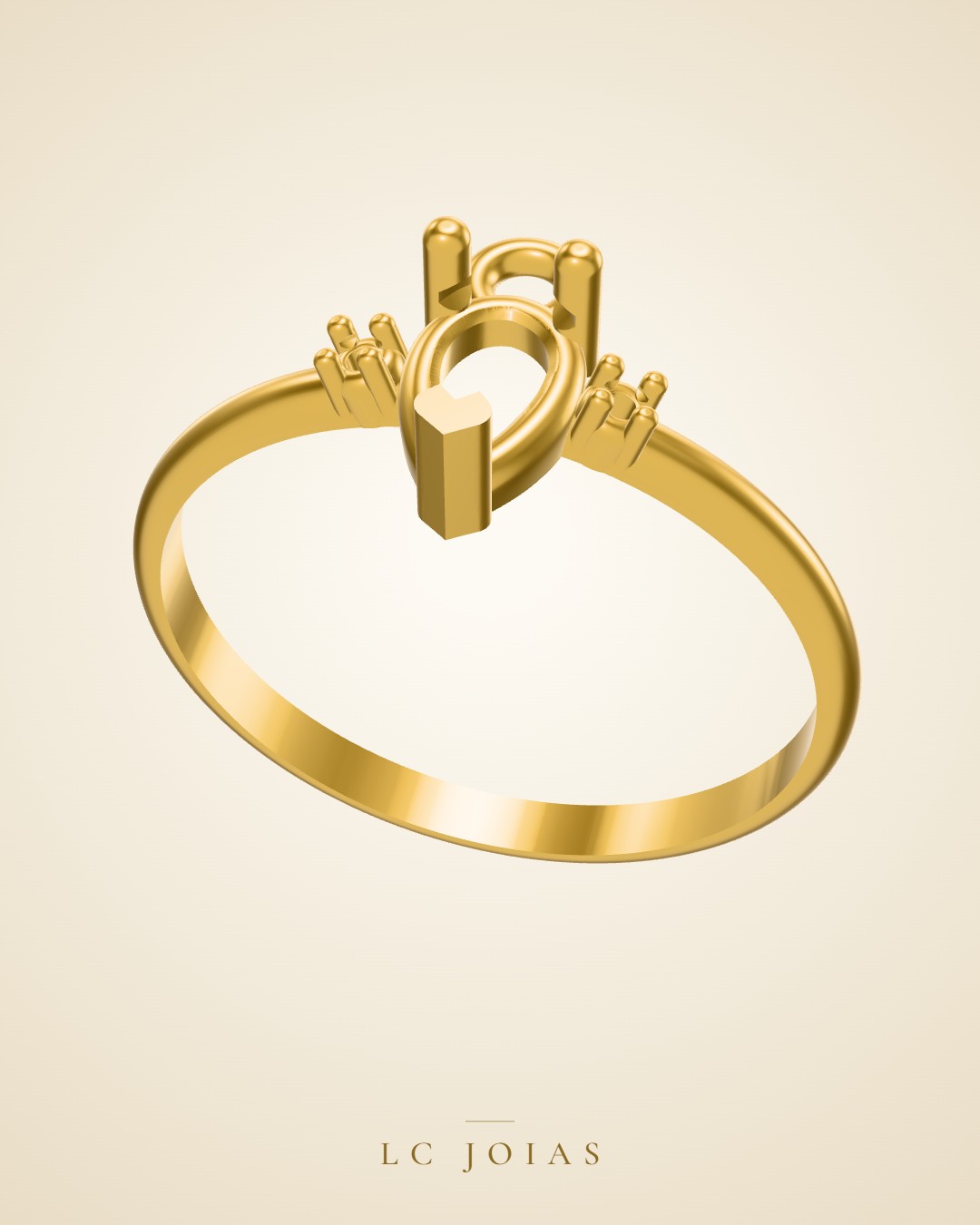 Anel 7304 an p em ouro