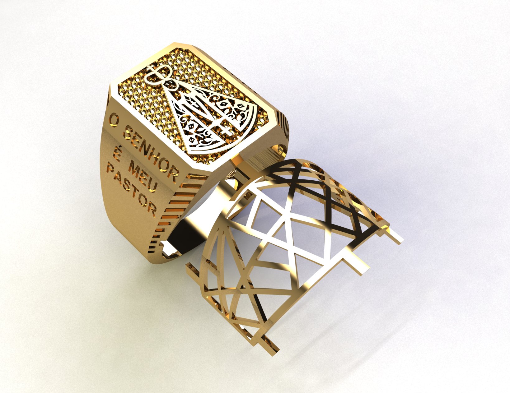 Anel 1396 z an em ouro