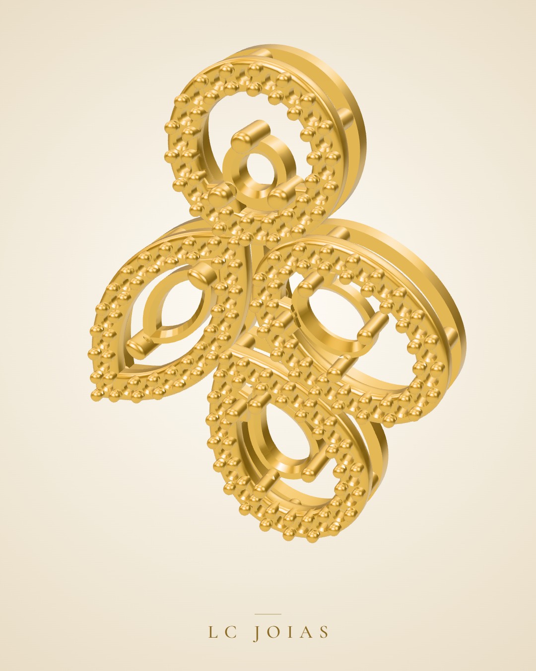 Brinco 8054 br espelhar em ouro