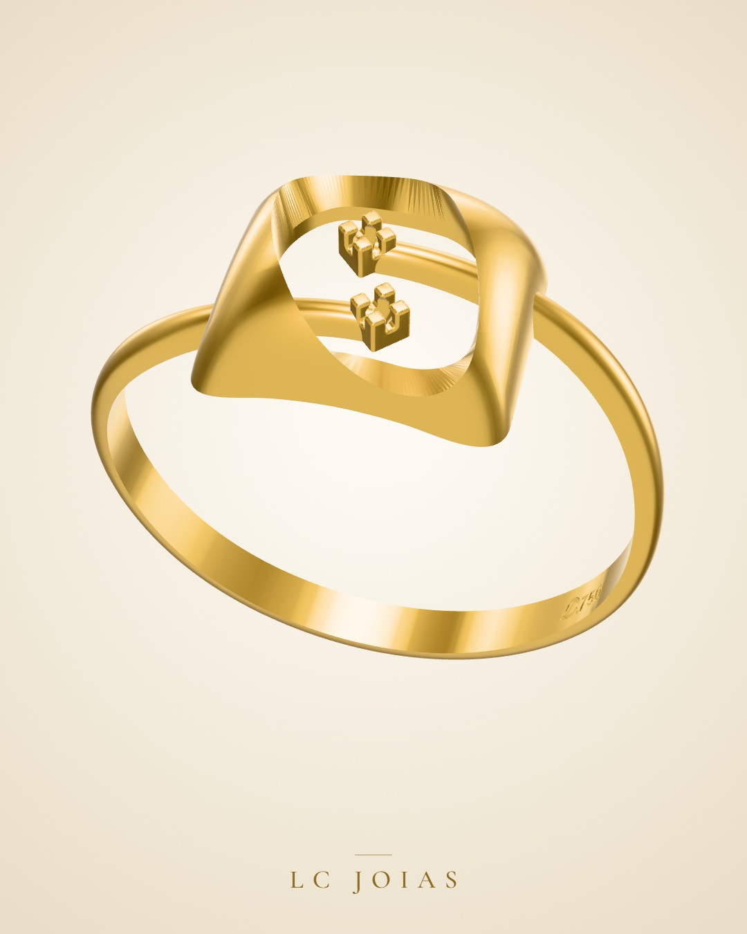 Anel 6896 an em ouro