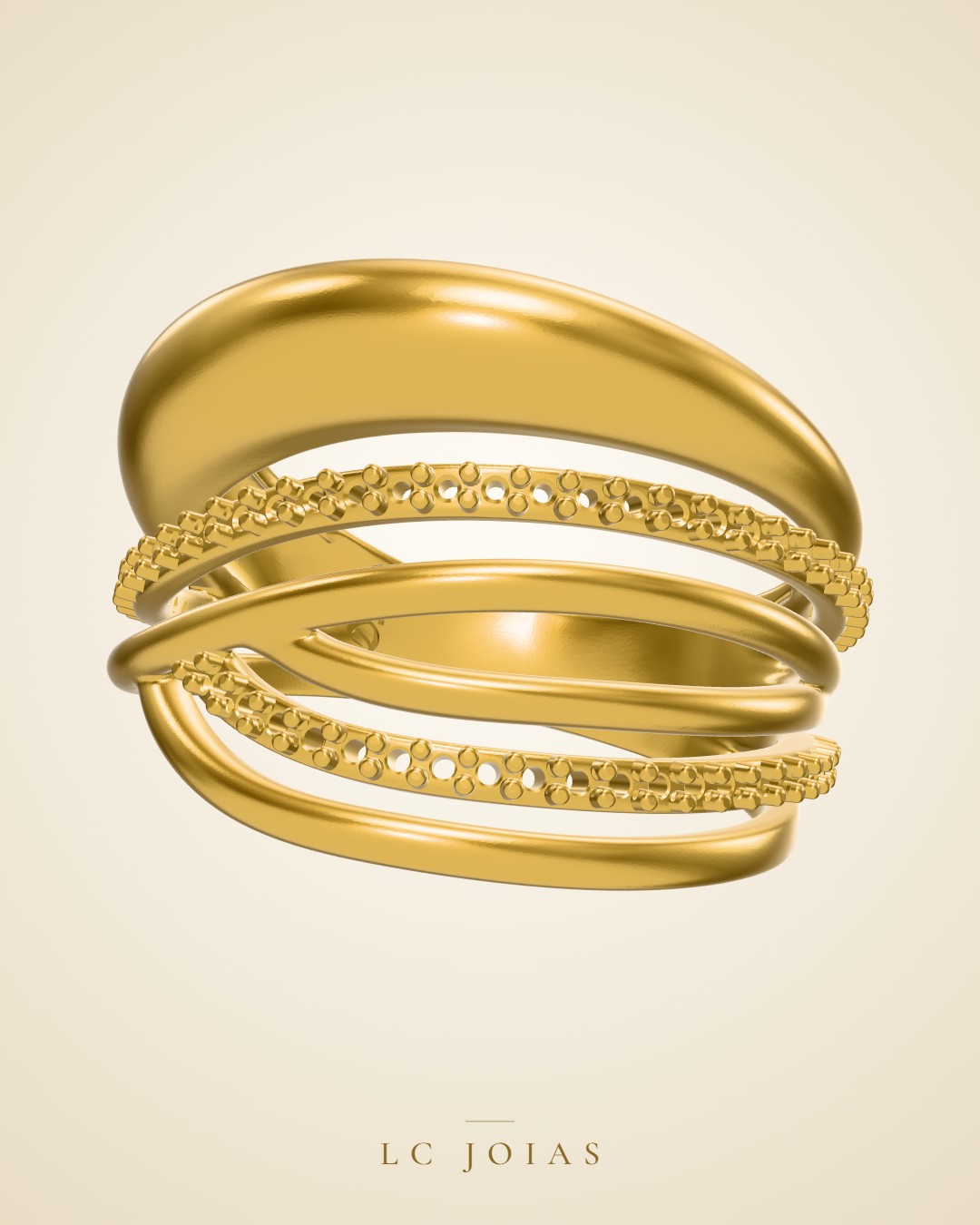 Anel 1296 z an em ouro