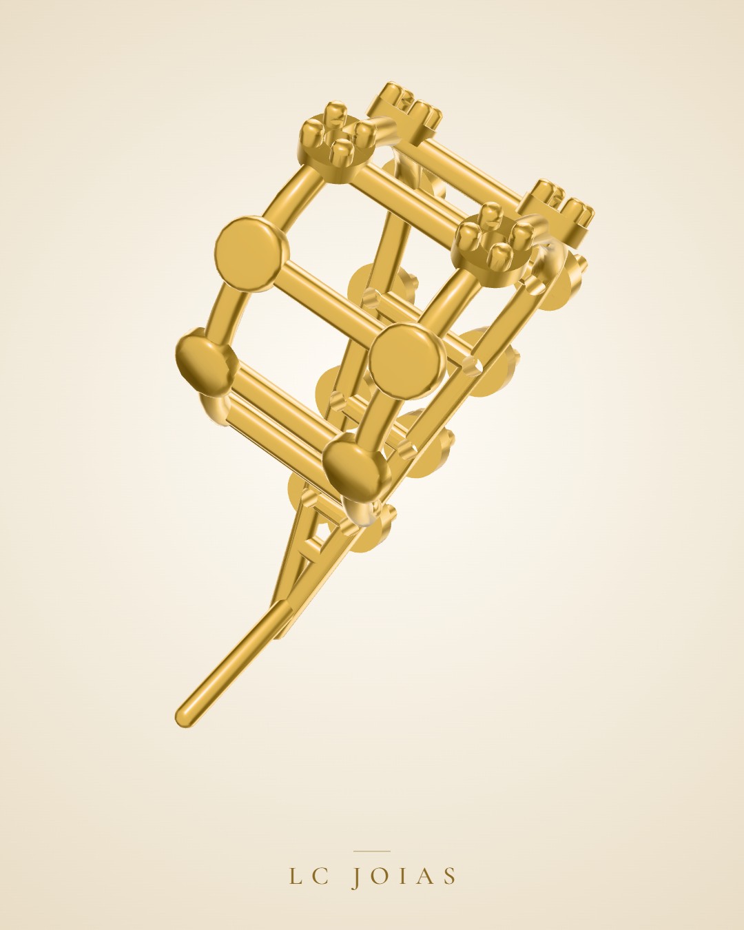 Brinco 6042 br app em ouro