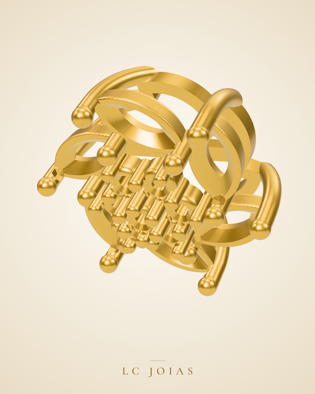 Brinco mirrored copy of 947br em ouro