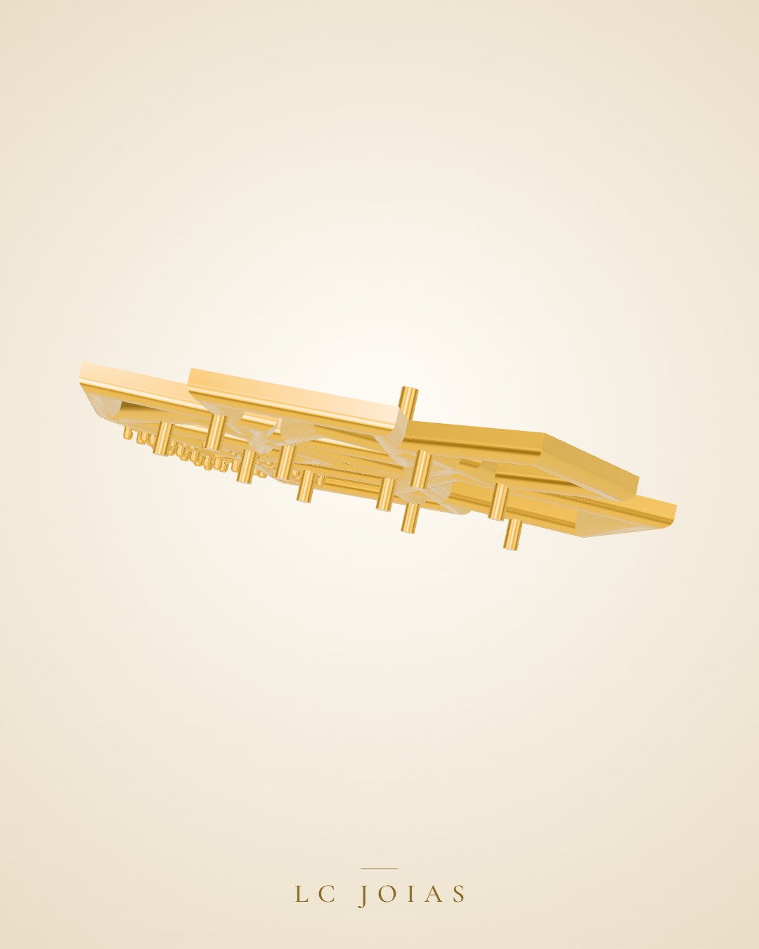 Anel 7524 an aplique em ouro