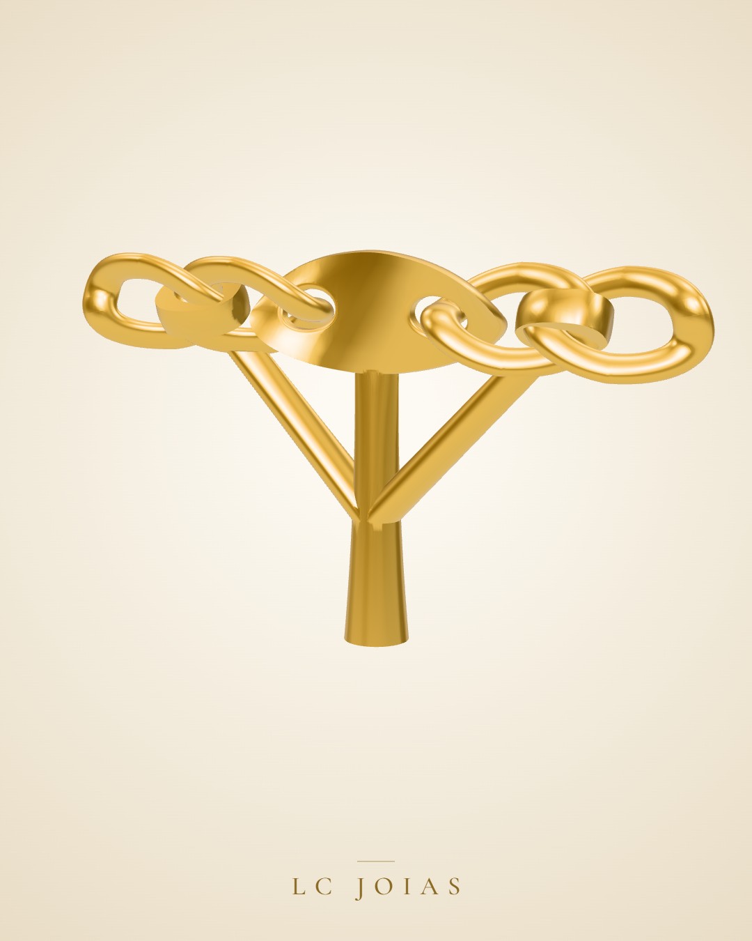 Colar corrente em ouro