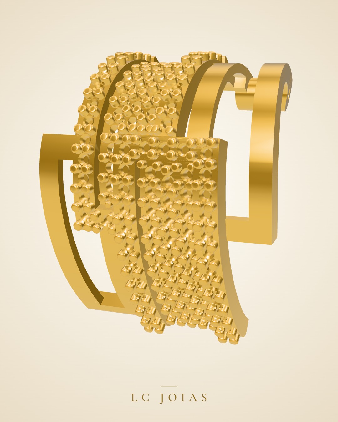Brinco 8062 br espelho em ouro