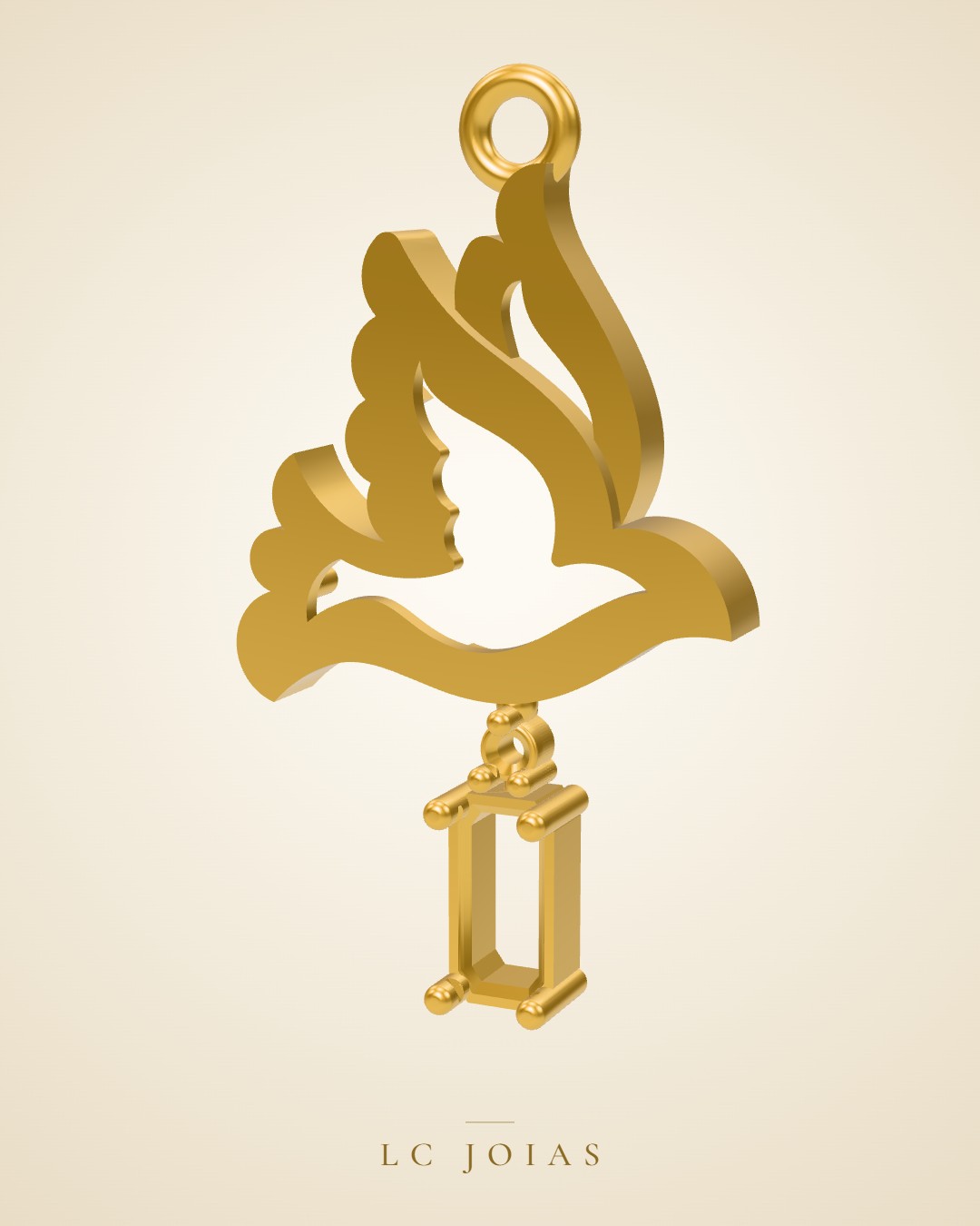 Pingente d 0013 pg em ouro