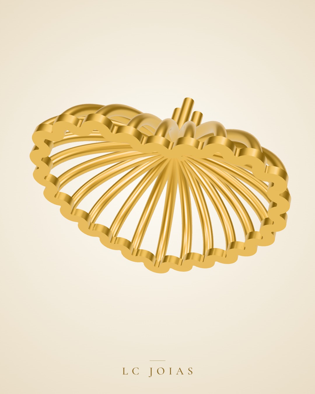 Anel 7243 an base em ouro