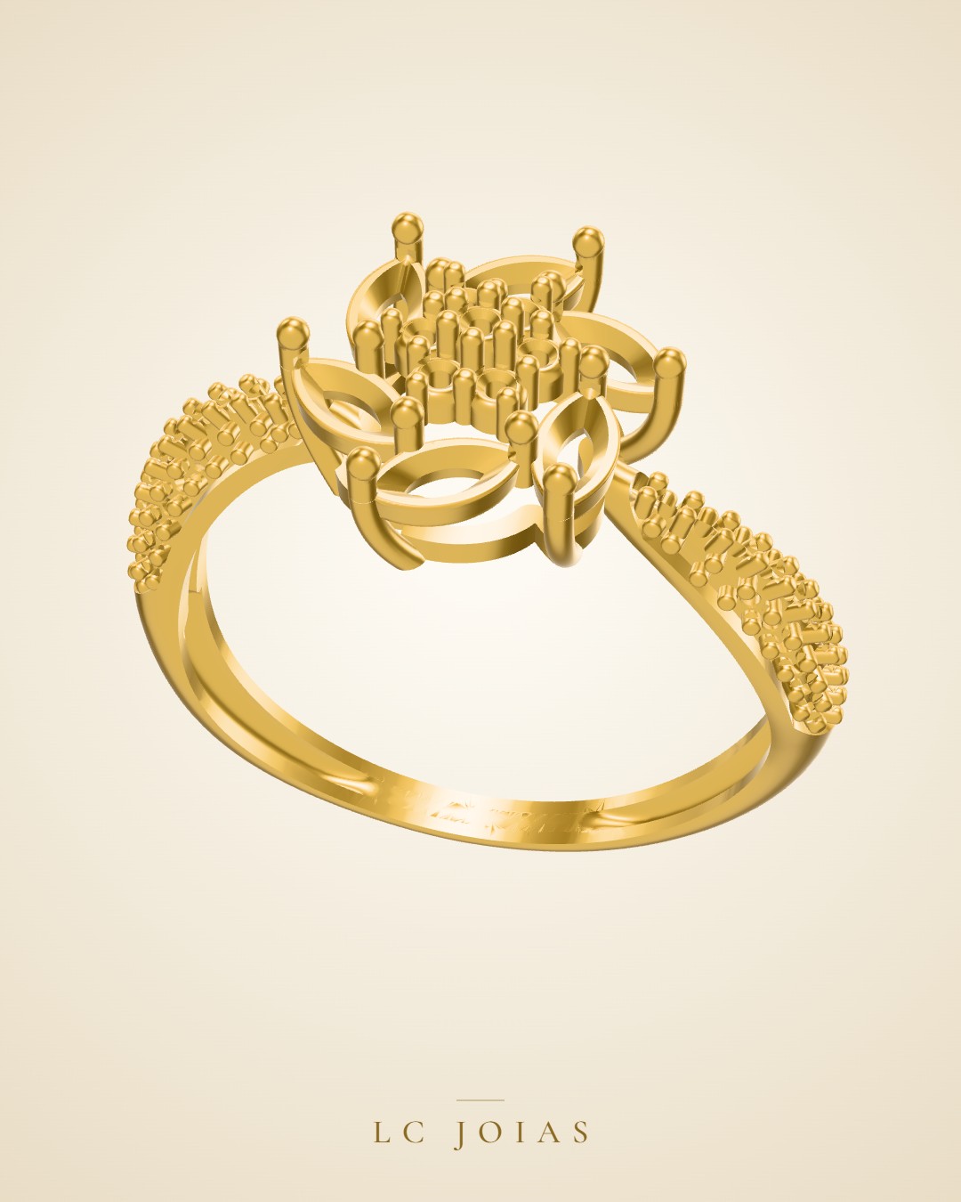 Anel 947an em ouro