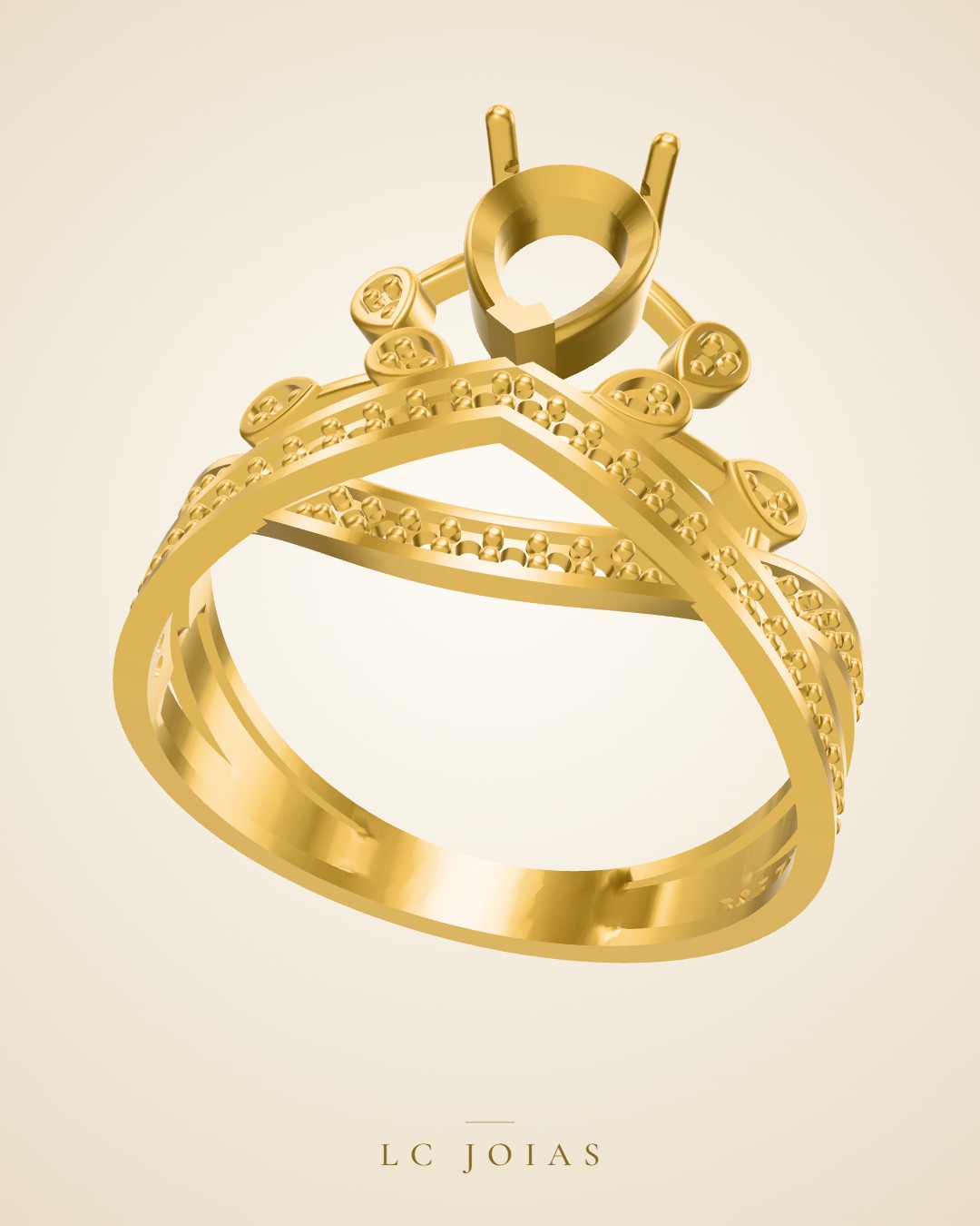 Anel 635 an em ouro