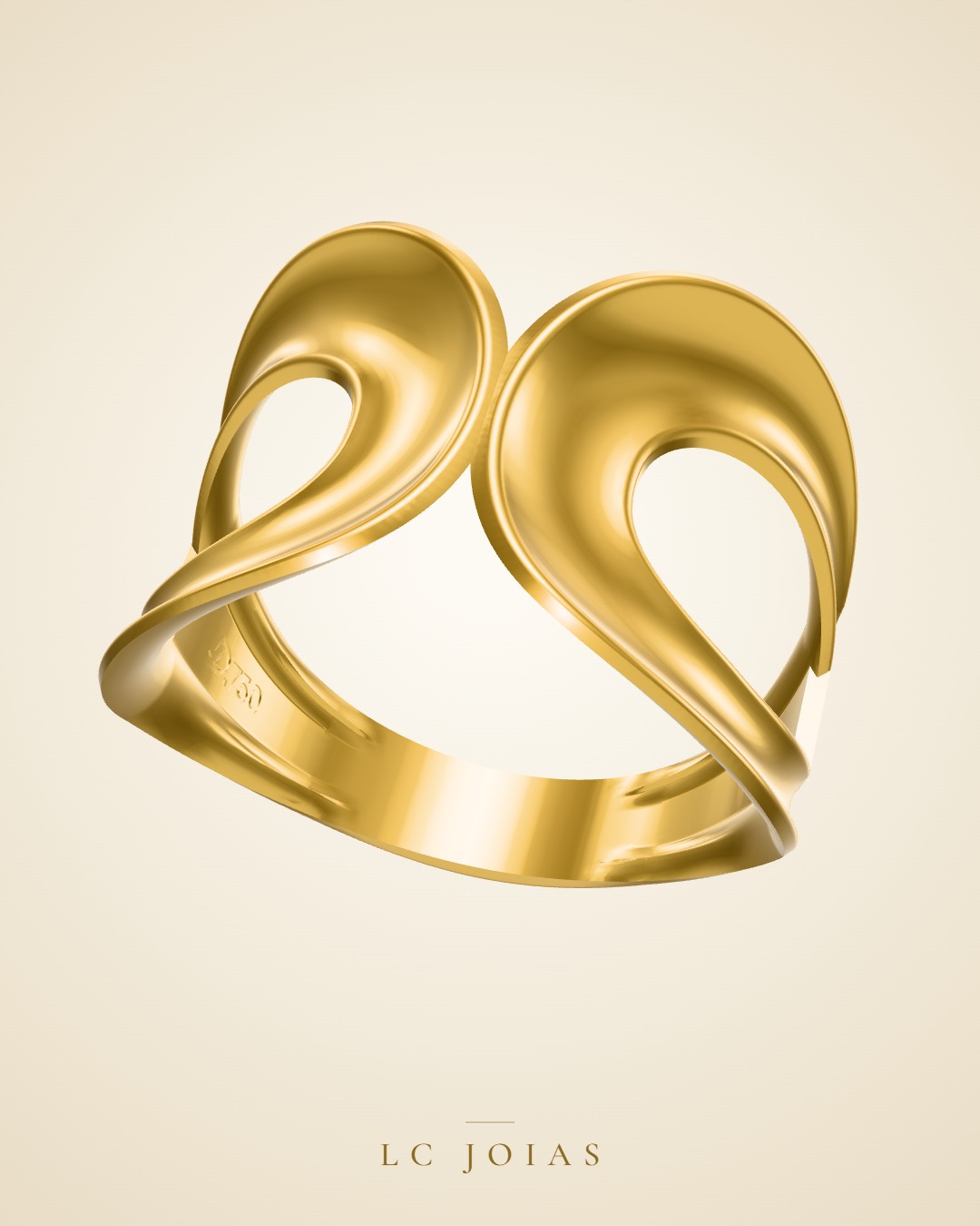 Anel 6238an em ouro