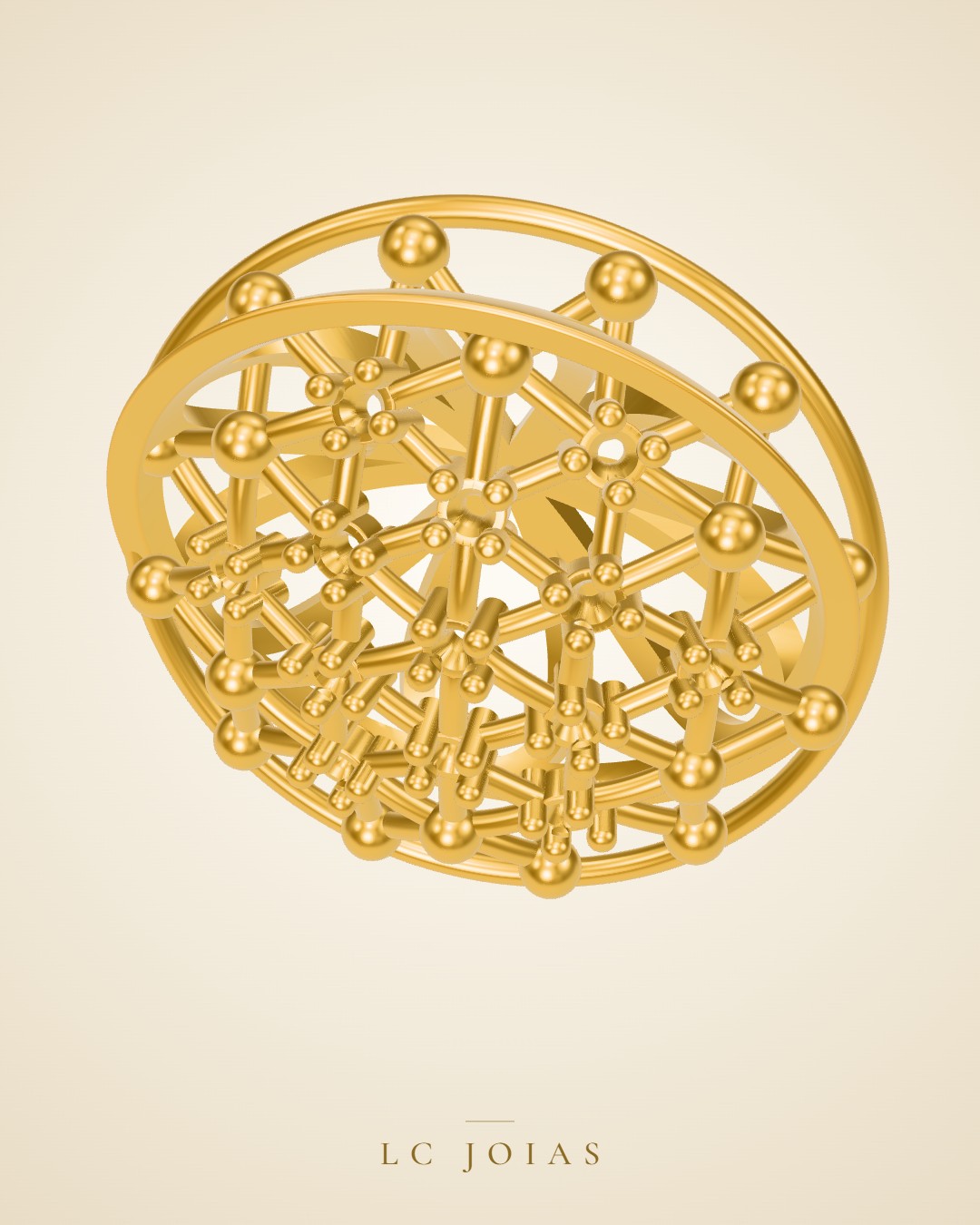 Anel 7922 an aplique em ouro