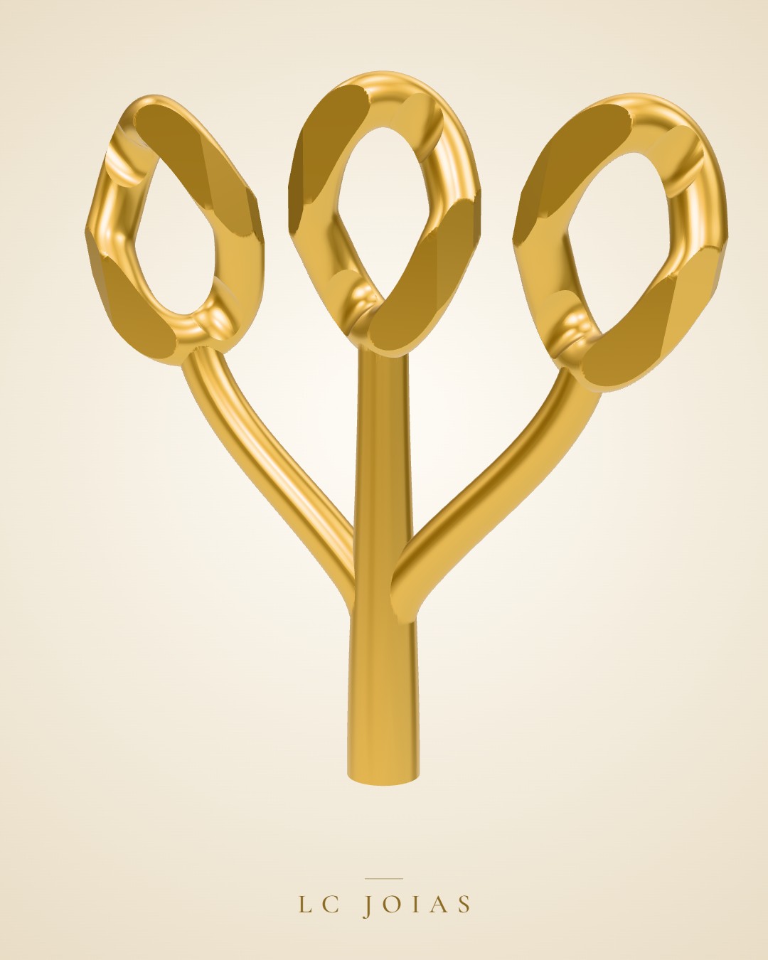 Colar 20 corrente em ouro