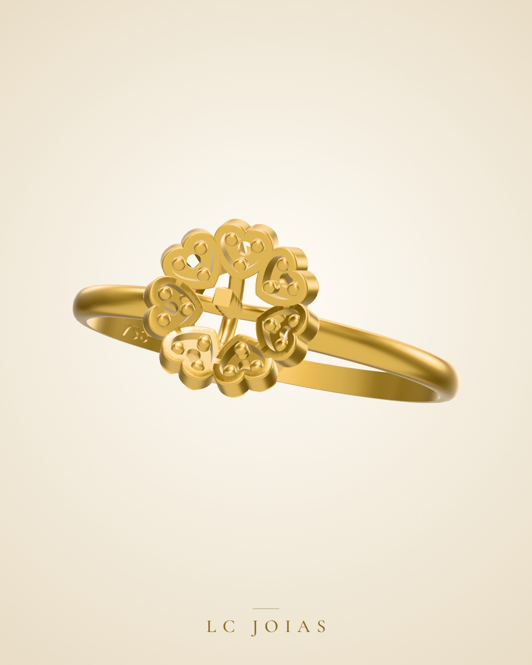 Anel 412 an em ouro
