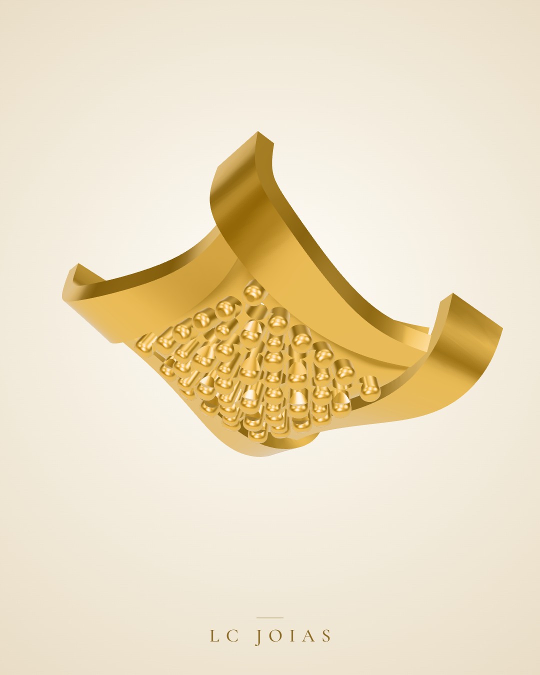 Anel 3645 anel alpik em ouro