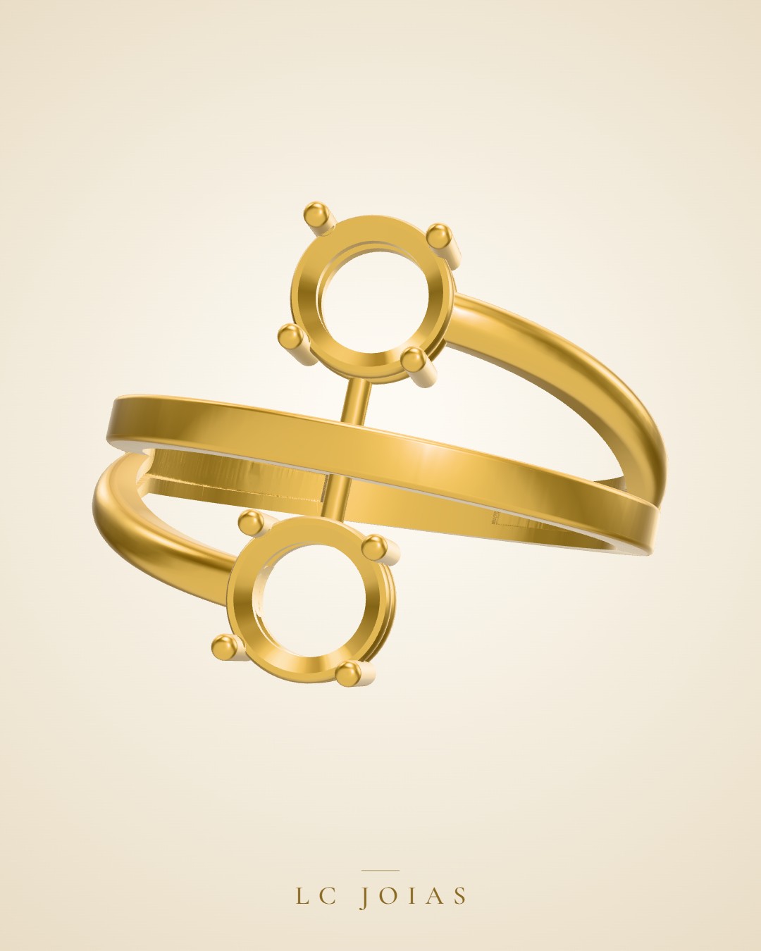 Anel ag 2364 an em ouro