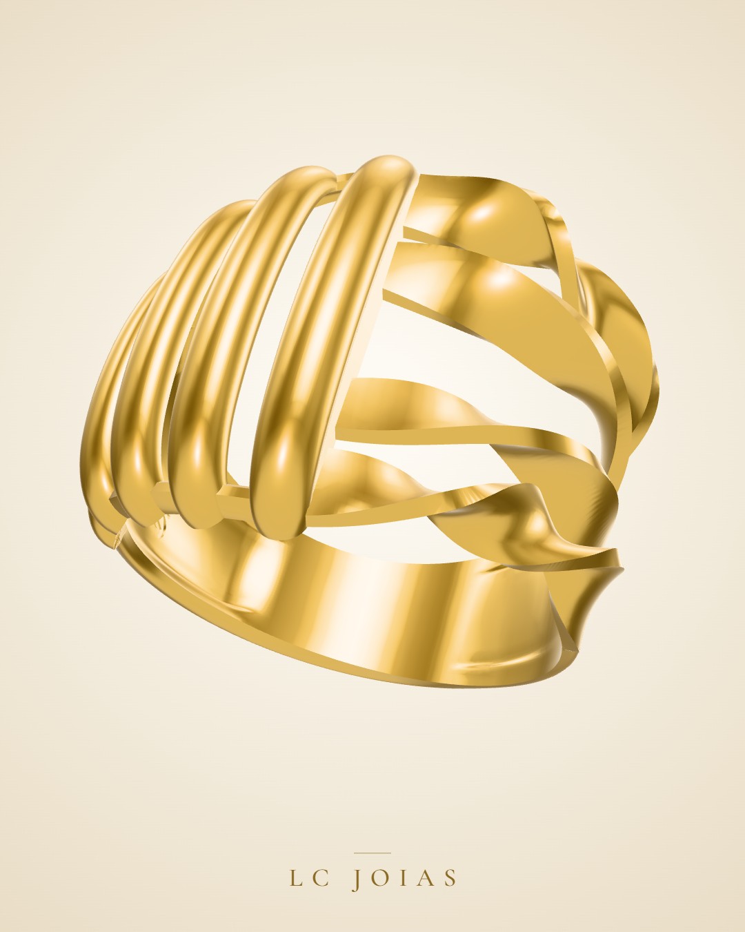Anel 6247an em ouro