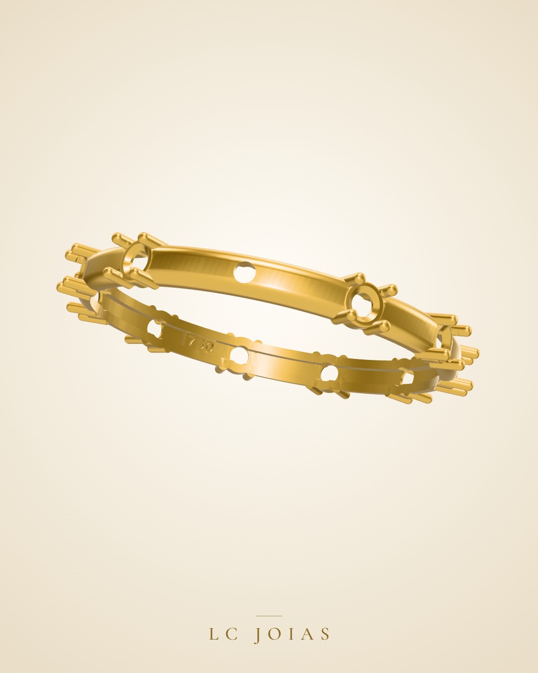 Anel d 0023 an em ouro