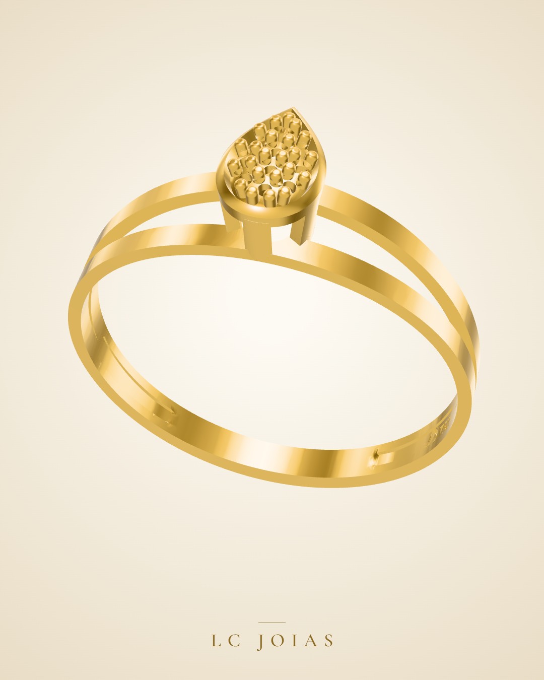 Anel 7137 an em ouro