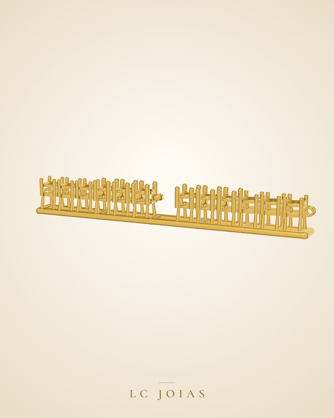 Colar riviera colar converção 2,80mm em ouro