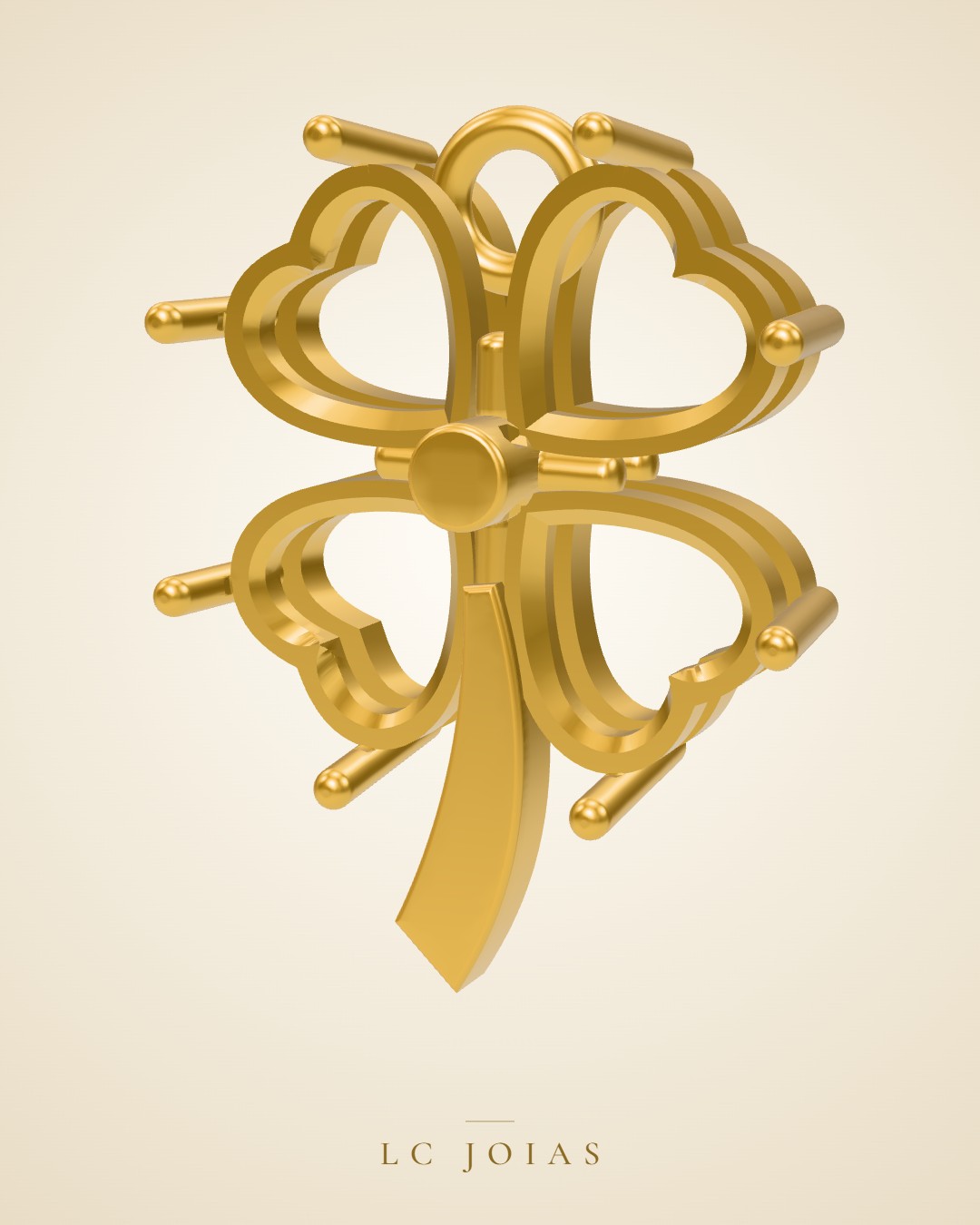 Pingente ag 2348 pg em ouro