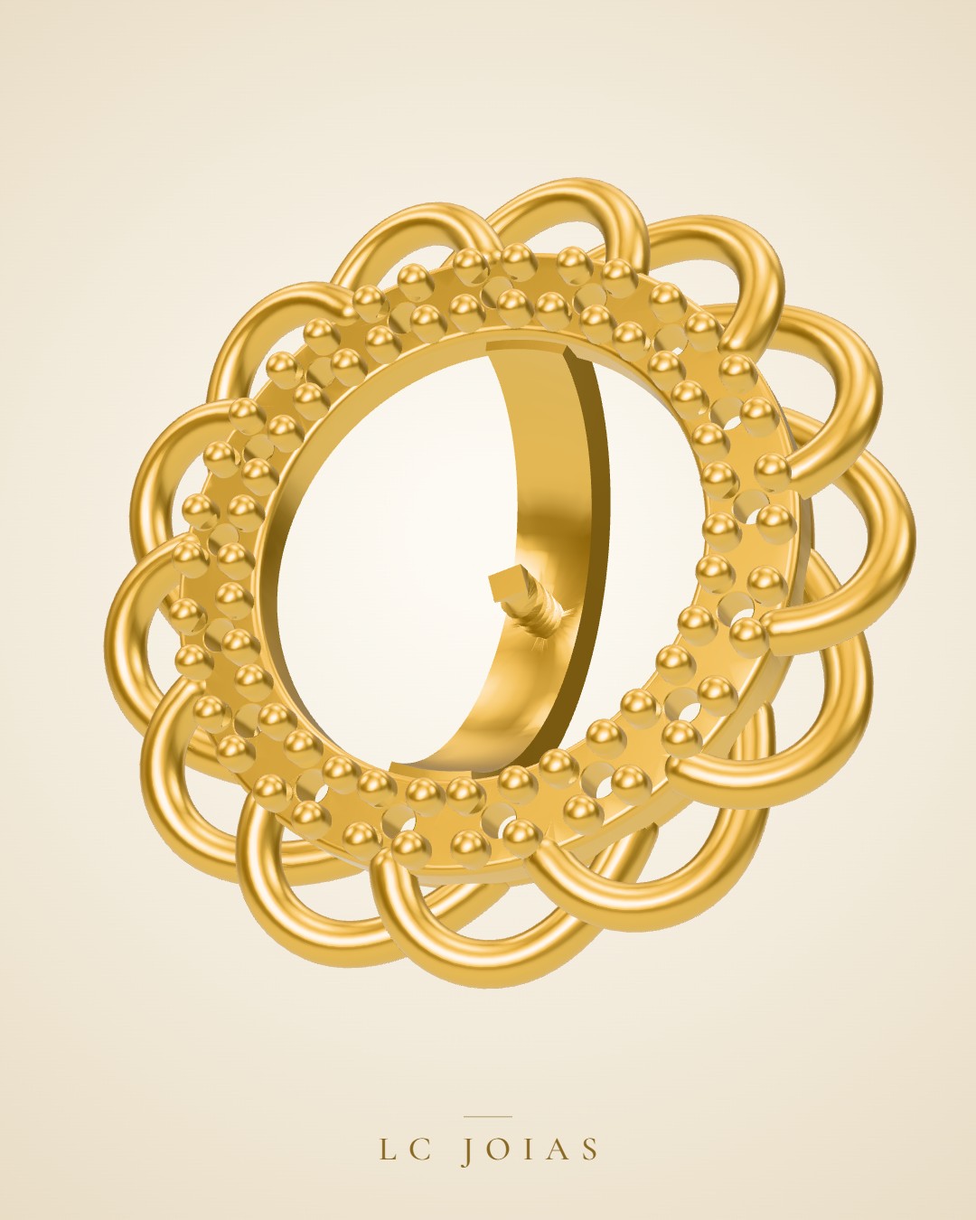 Brinco 011 br fazer espelho em ouro