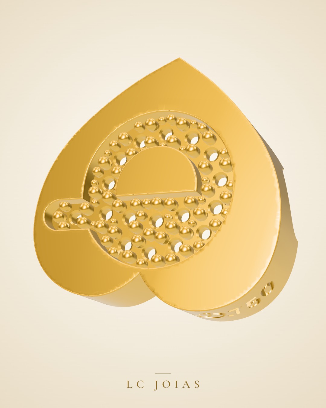 Berloque 1171 z ber menino em ouro