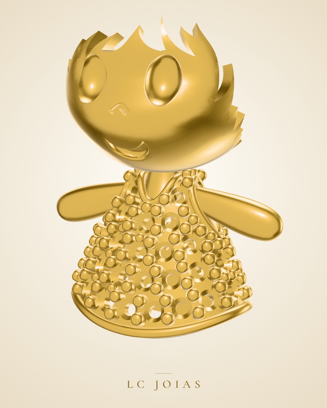 Pingente 8025 pg em ouro