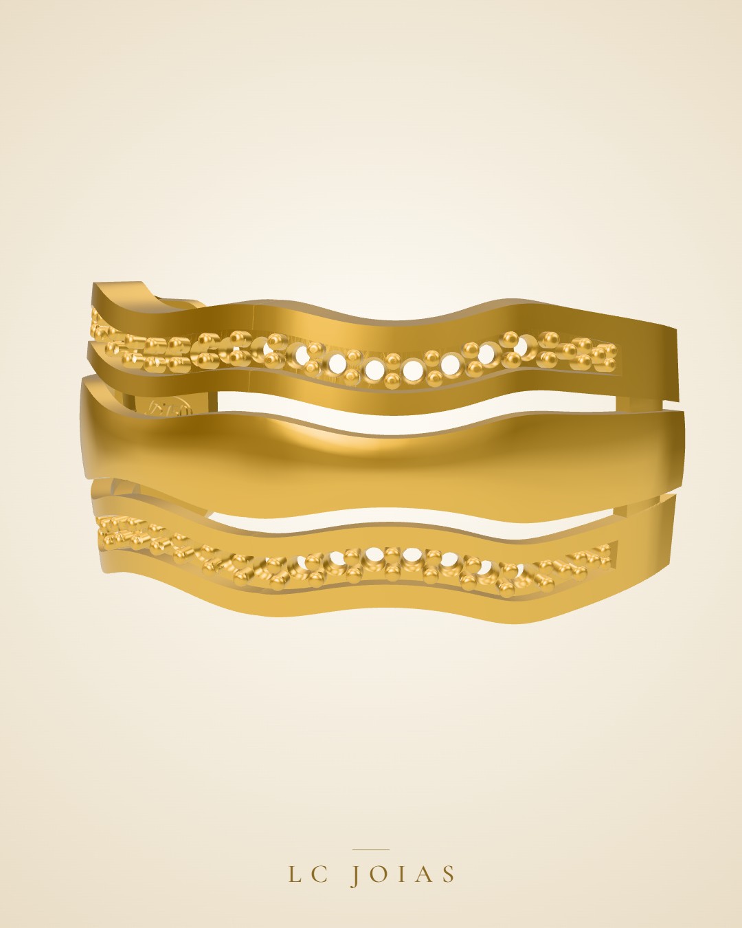 Brinco 14-br em ouro