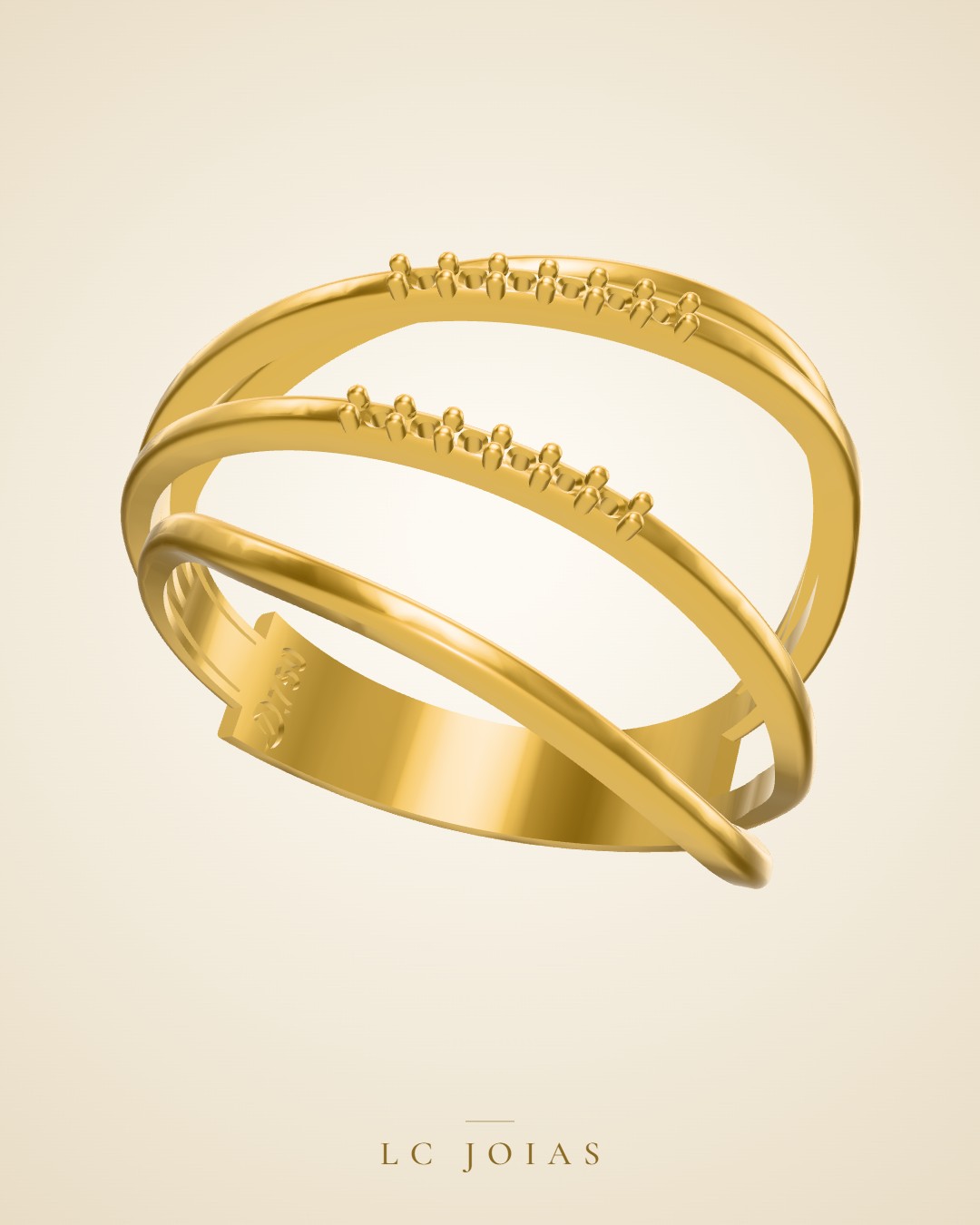 Anel 8325 an em ouro