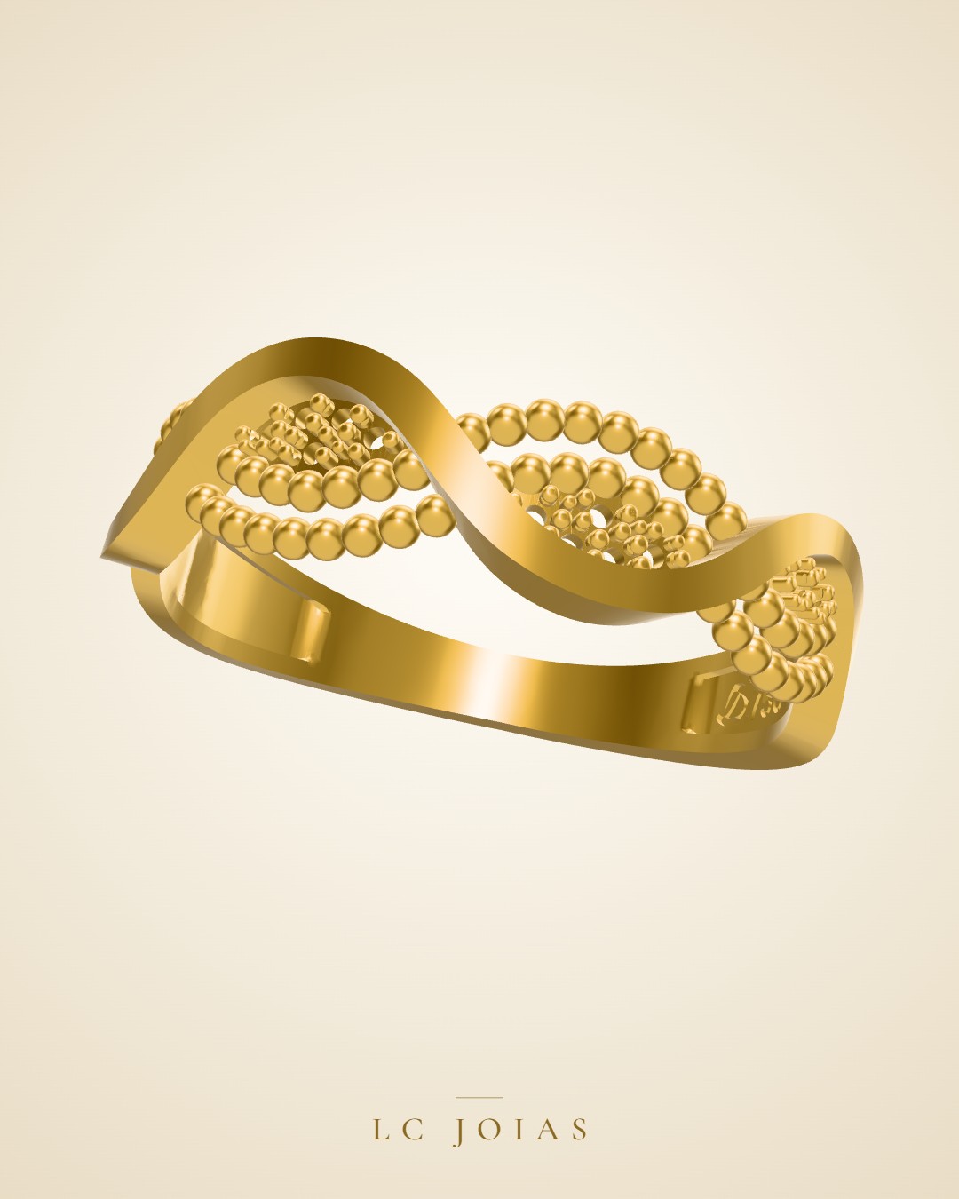 Anel 6401 an em ouro