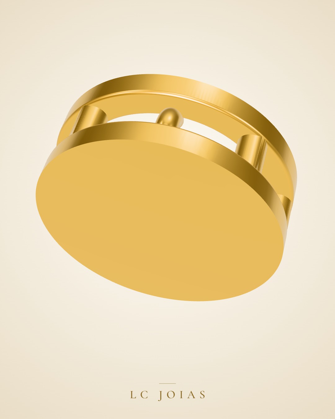 Anel 7346 an aplique em ouro