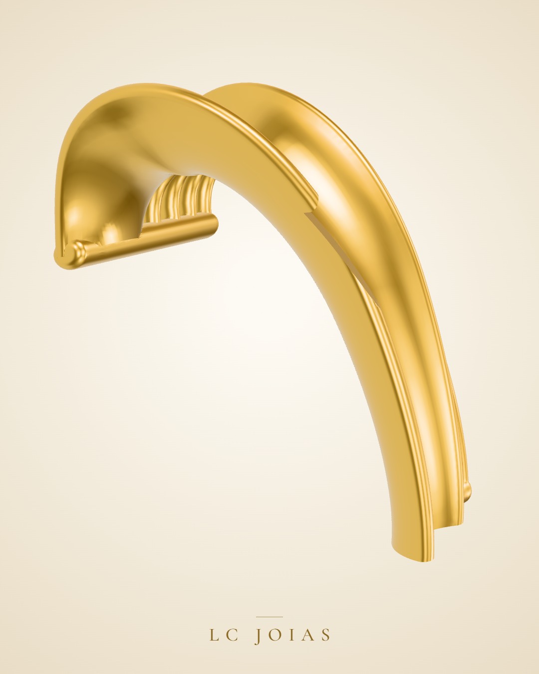 Brinco 7854 br espelho em ouro