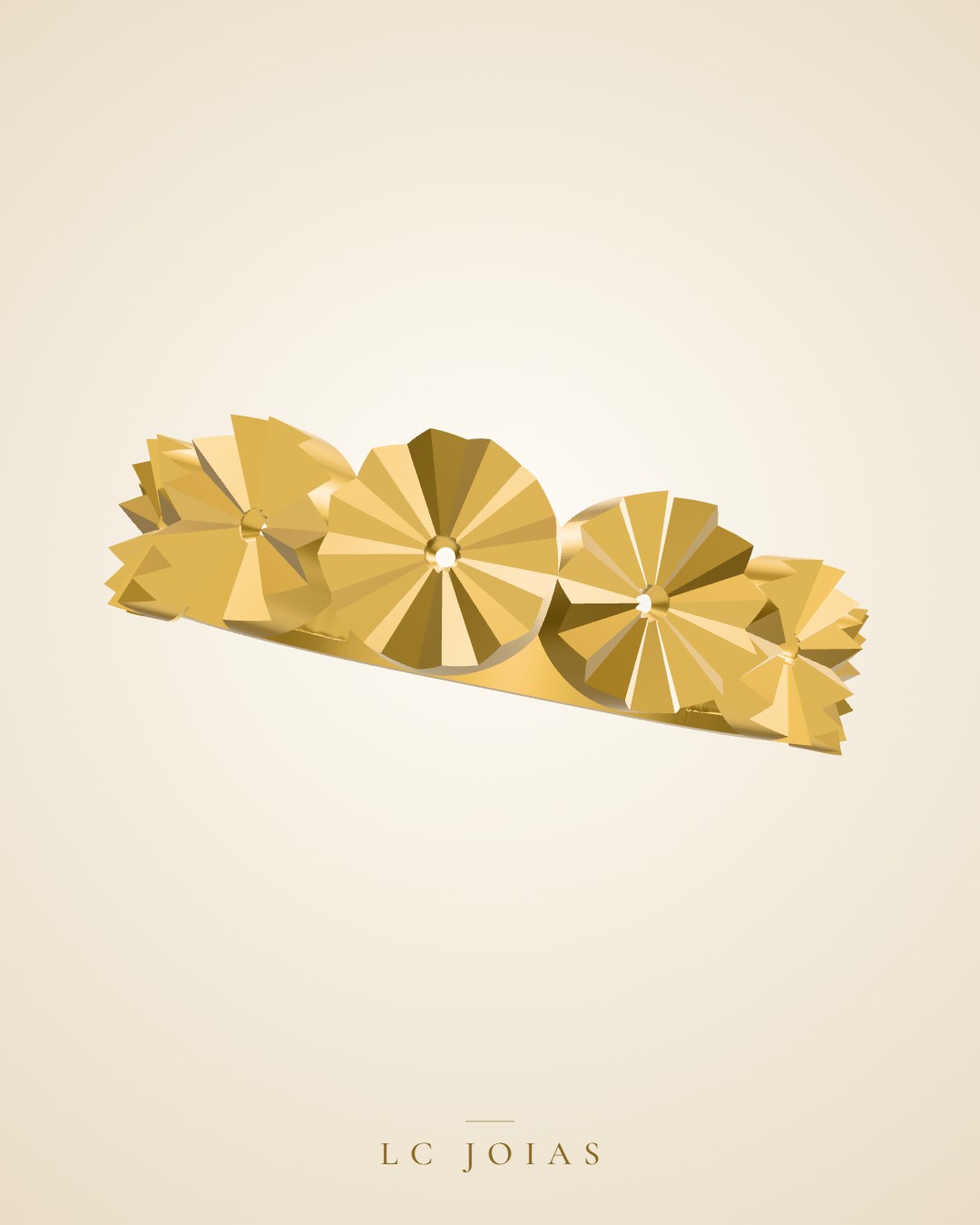 Anel 998 an em ouro