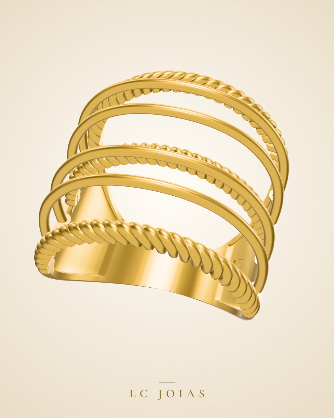 Anel 6548 an em ouro