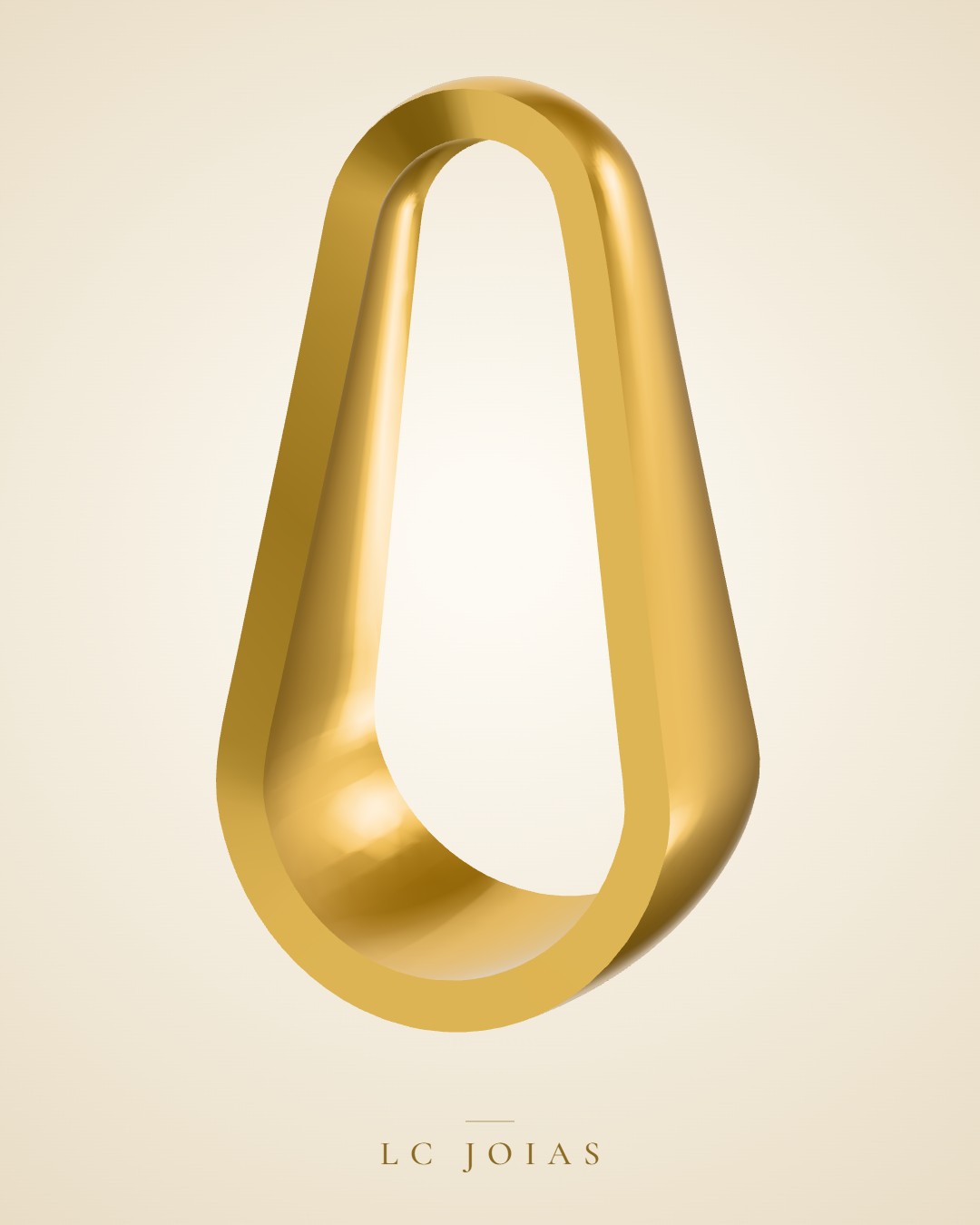 Brinco 4862 contra argola em ouro