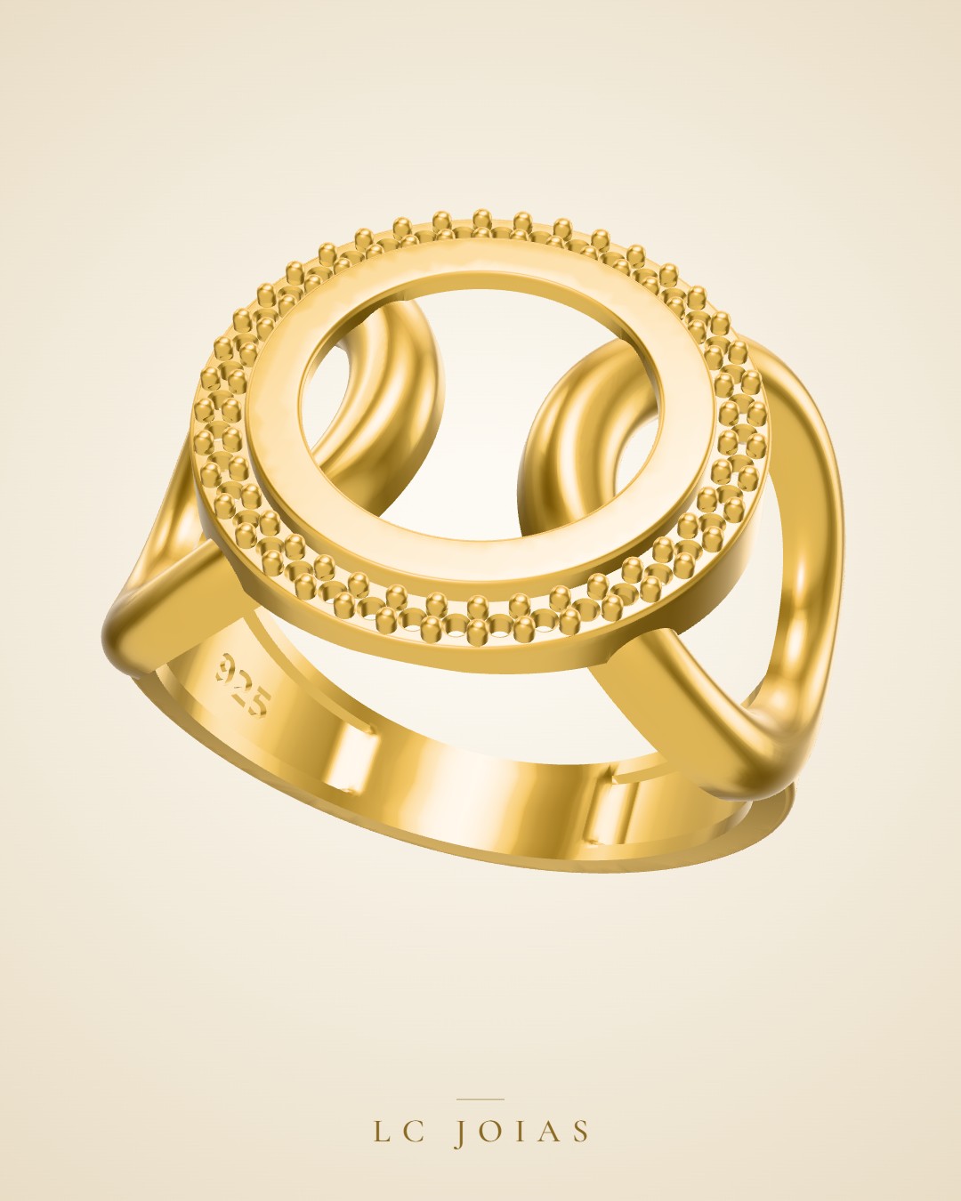 Anel ag 2318 an em ouro