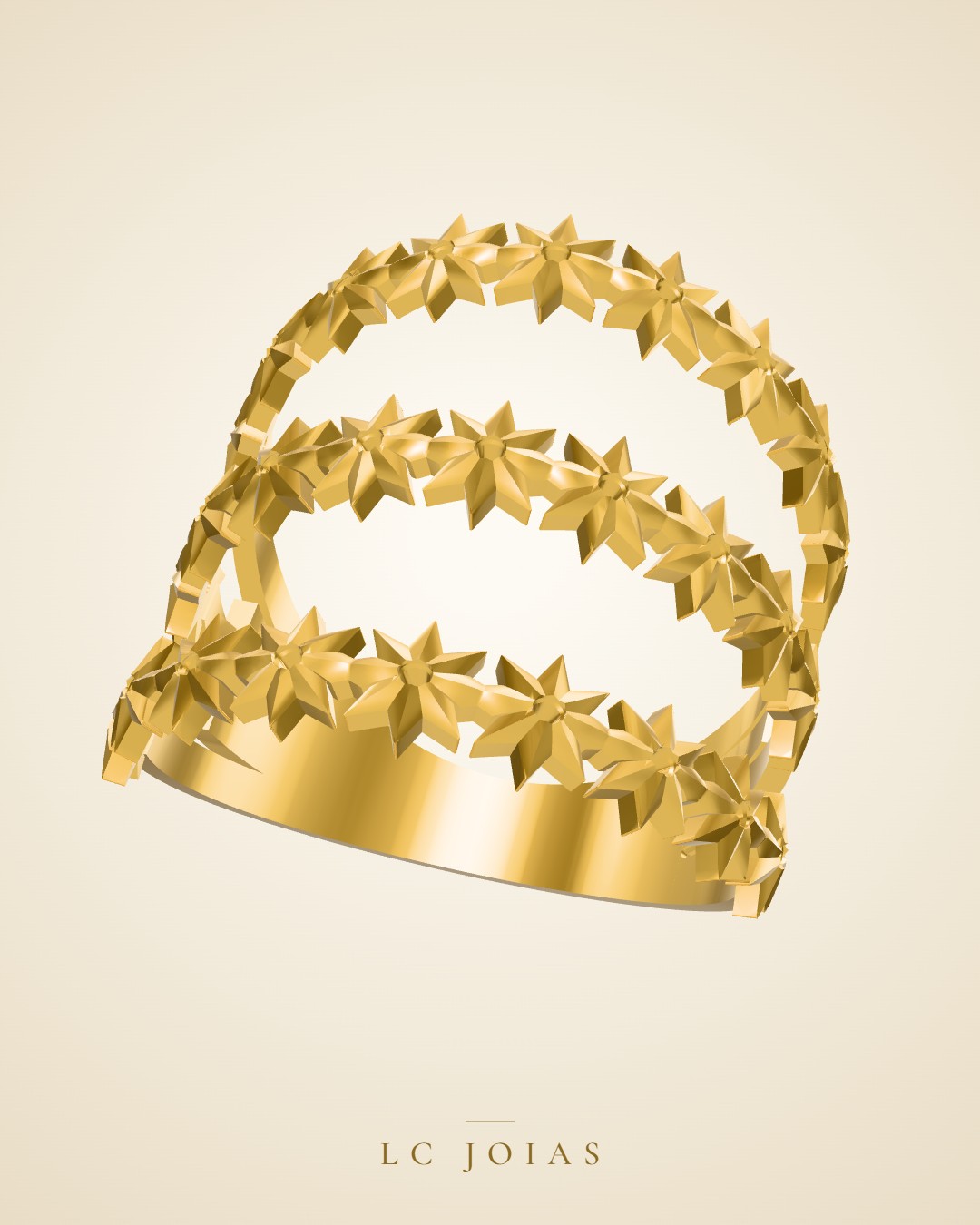 Anel 7514 an em ouro