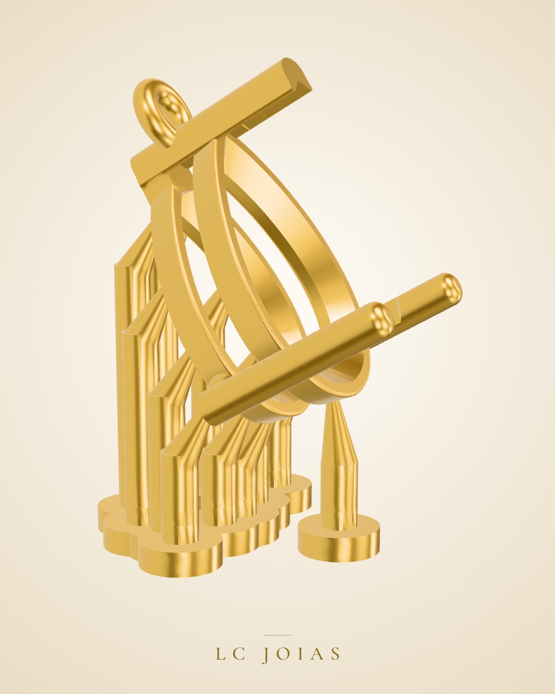 Brinco 7366 br 01 gota em ouro