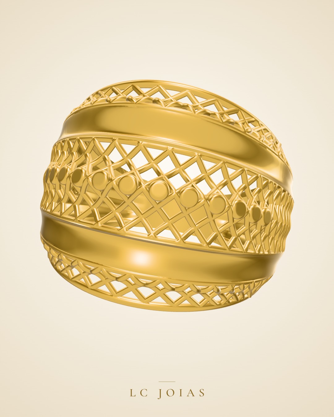 Anel 1342 z an em ouro