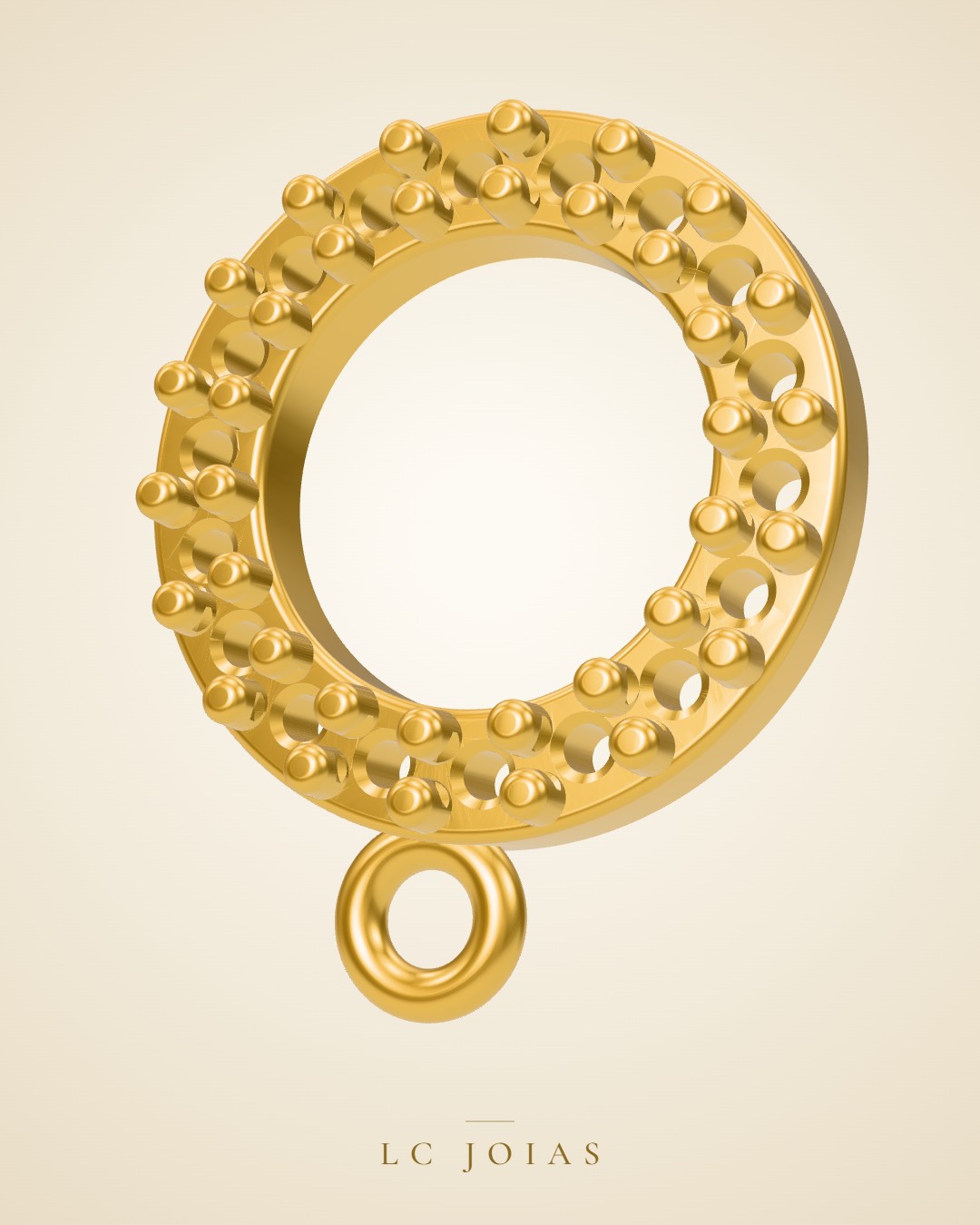Brinco 1214 z br 02 em ouro